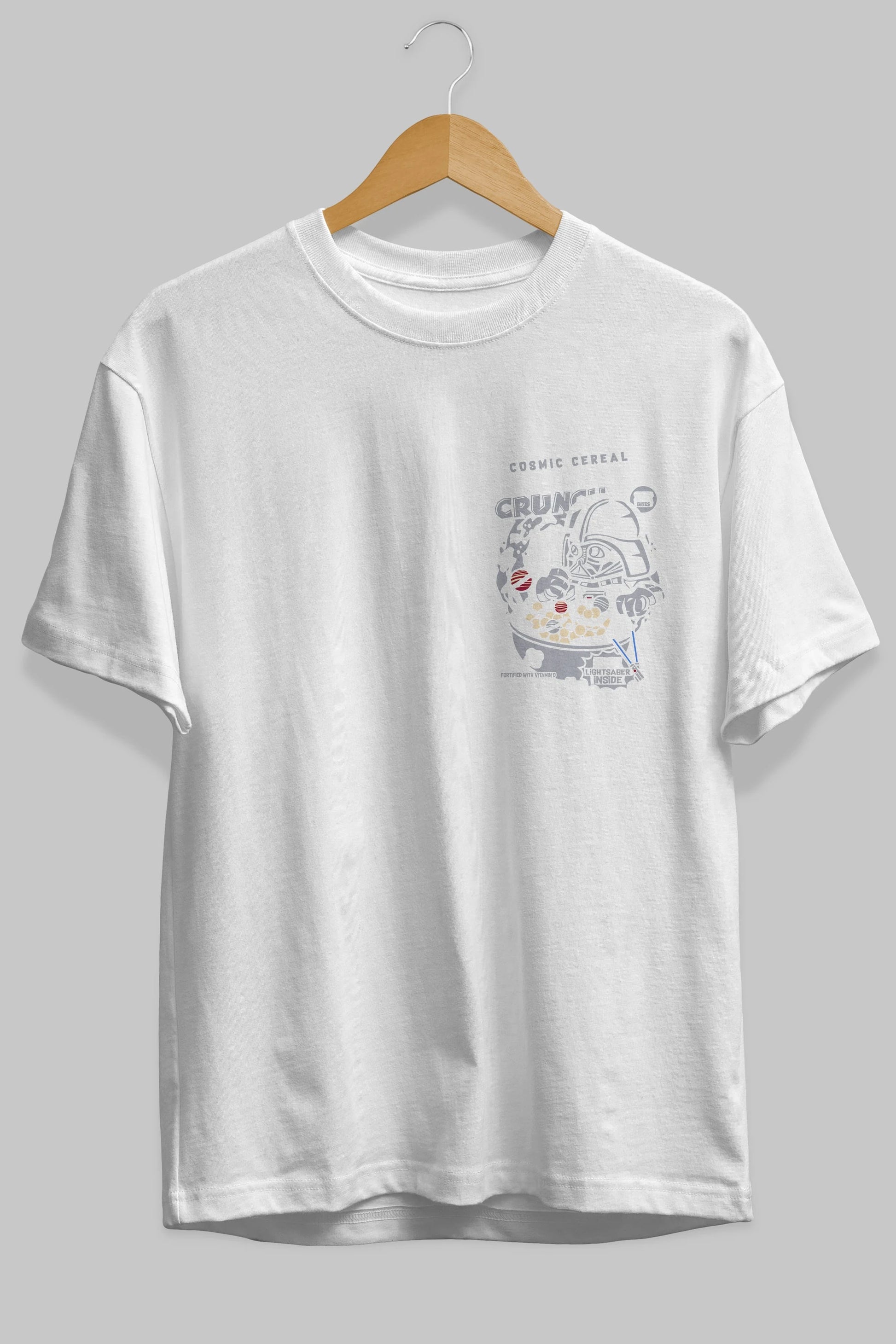 Darth Vader (2) Ön Sol Baskılı Oversize t-shirt Erkek Kadın Unisex %100 Pamuk Bisiklet Yaka tişort