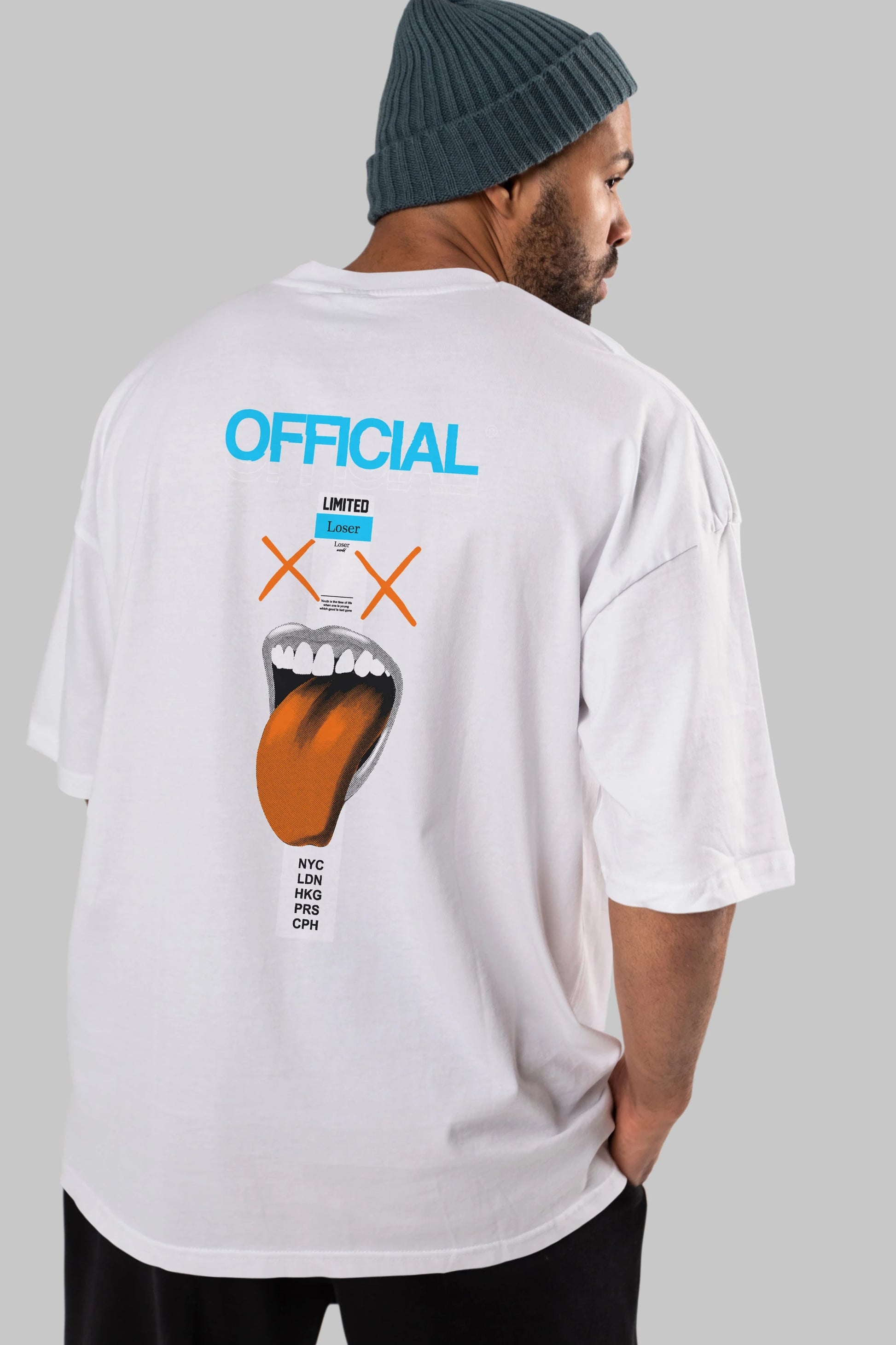Official Loser Arka Baskılı Oversize t-shirt Erkek Kadın Unisex