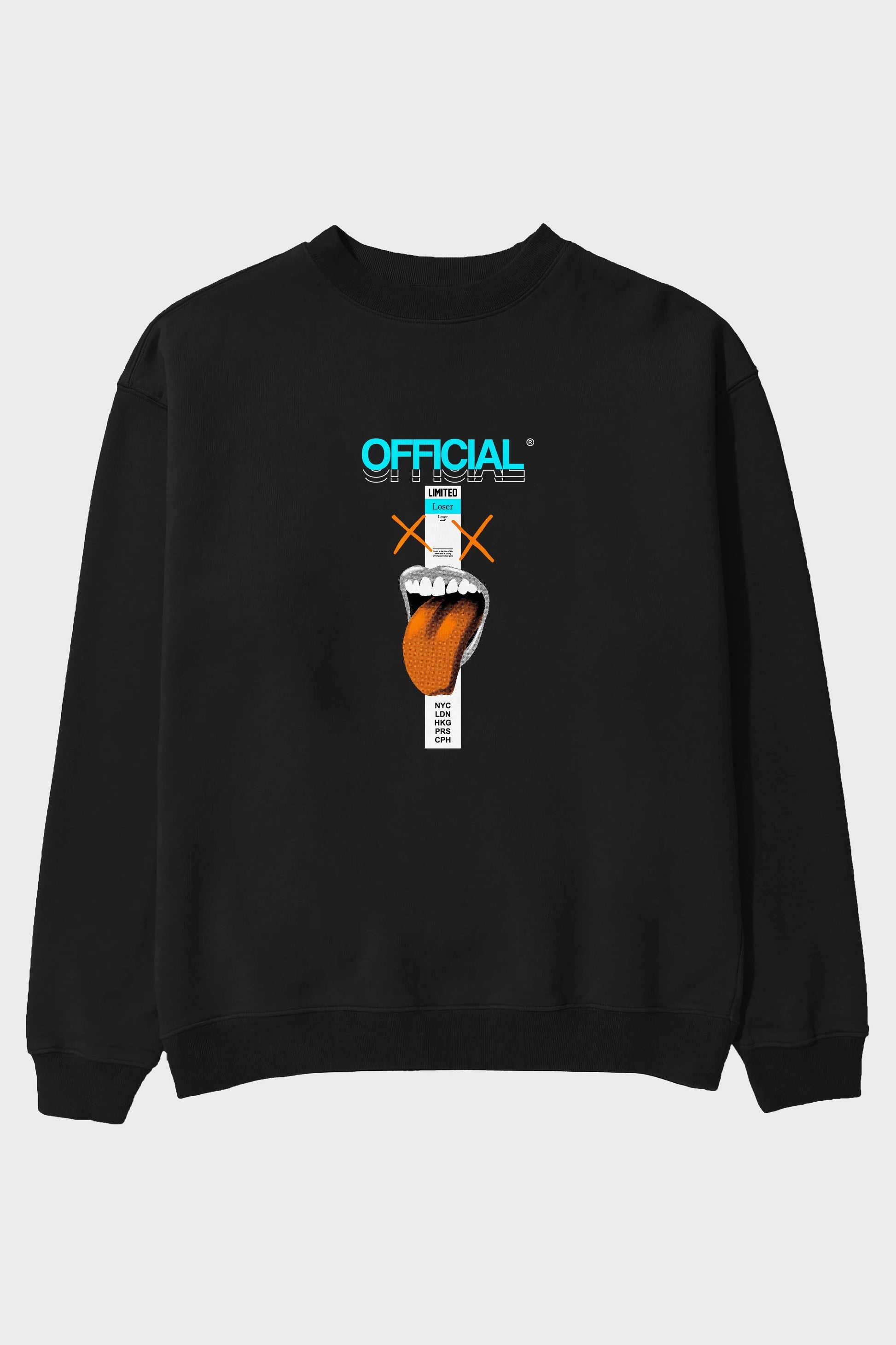 Official Loser Ön Baskılı Oversize Sweatshirt Erkek Kadın Unisex