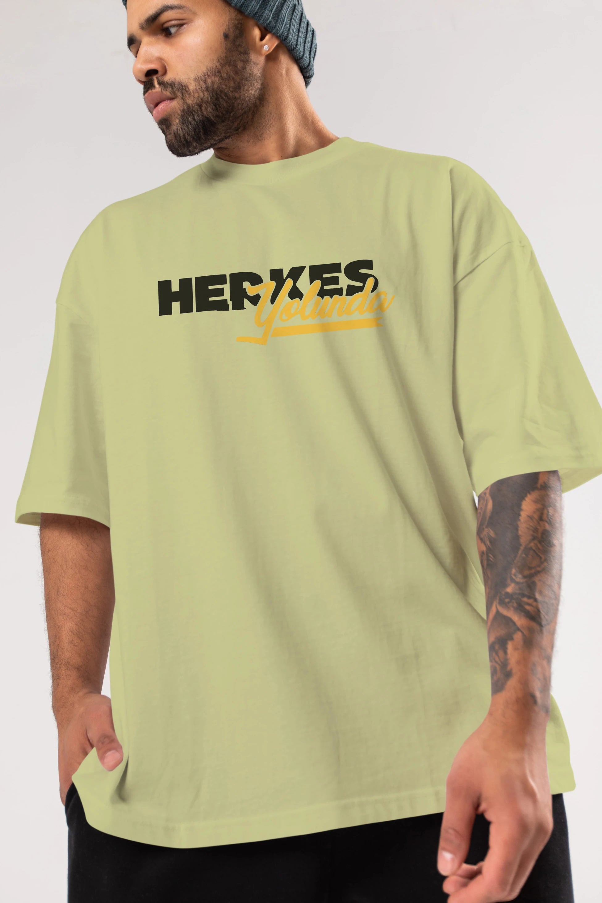 Herkes Yolunda Ön Baskılı Oversize t-shirt %100 pamuk Erkek Kadın Unisex
