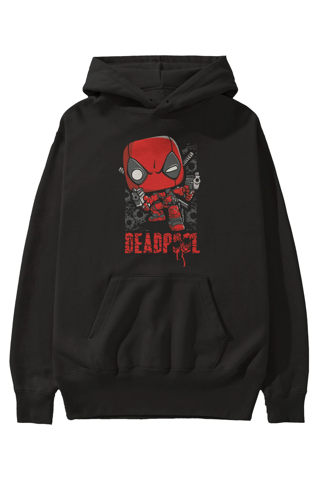 Deadpool (8) Ön Baskılı Hoodie Oversize Kapüşonlu Sweatshirt Erkek Kadın Unisex