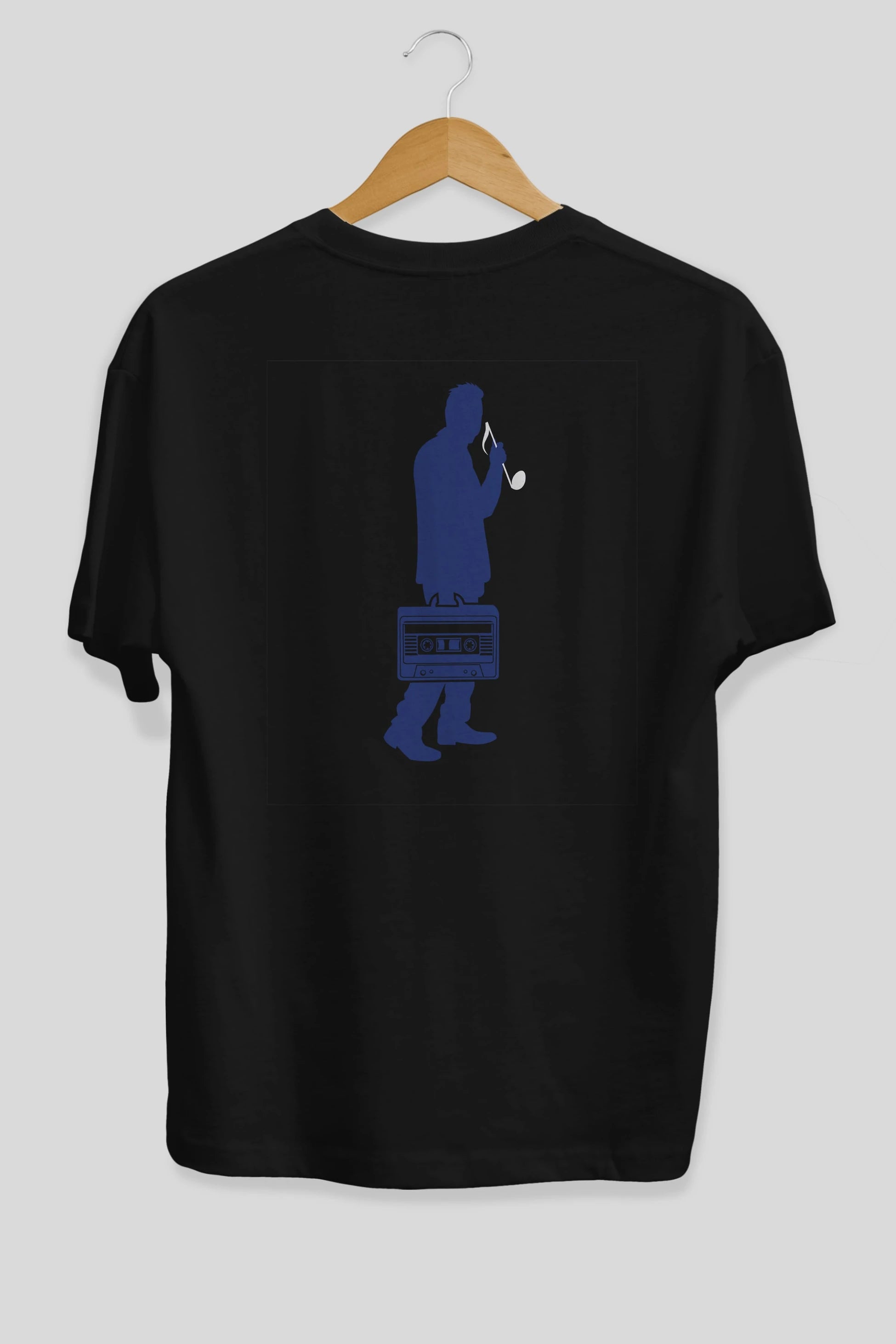 Sound Collector Arka Baskılı Oversize t-shirt %100 pamuk Erkek Kadın Unisex