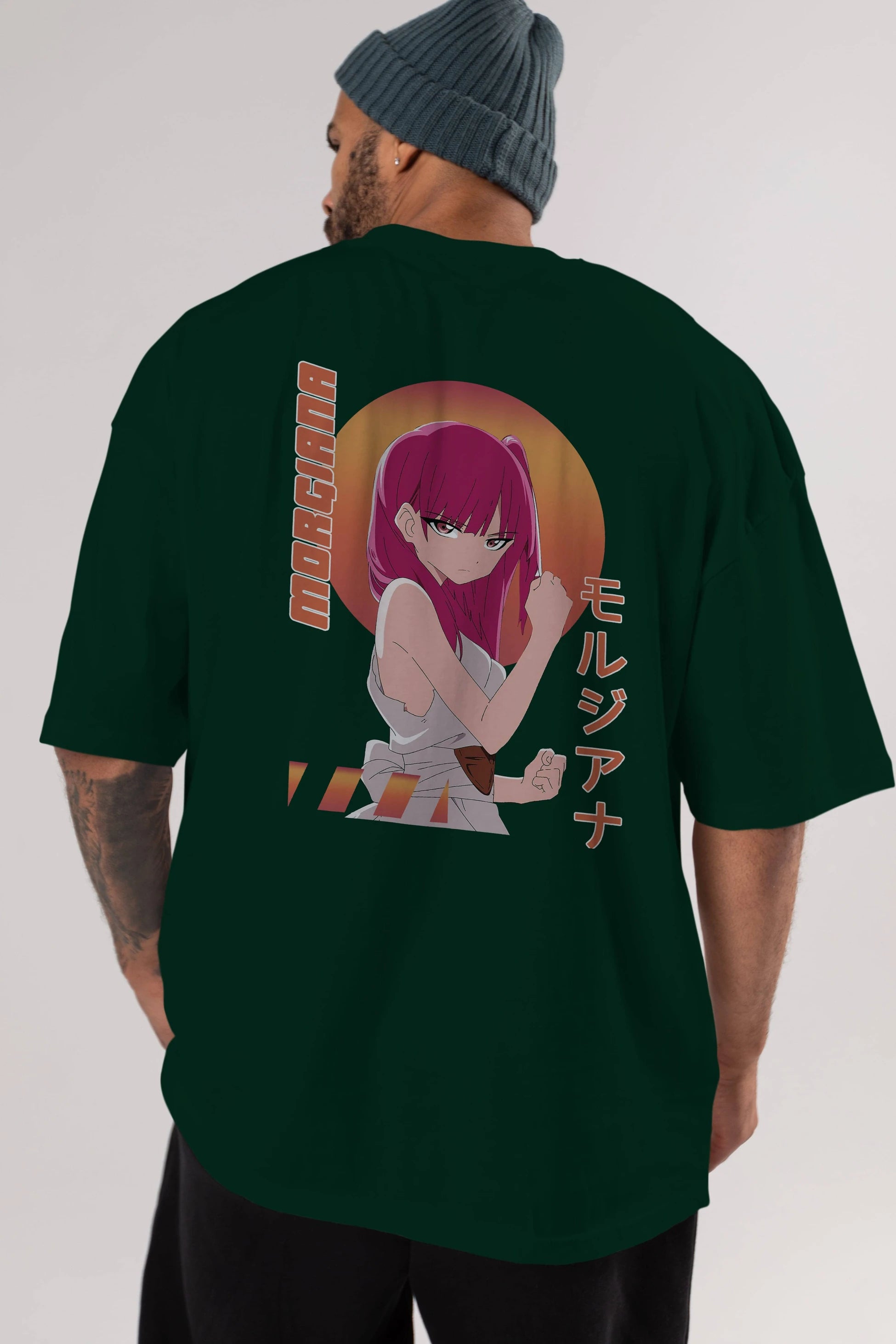 Morgiana 5 Anime Arka Baskılı Oversize t-shirt Erkek Kadın Unisex