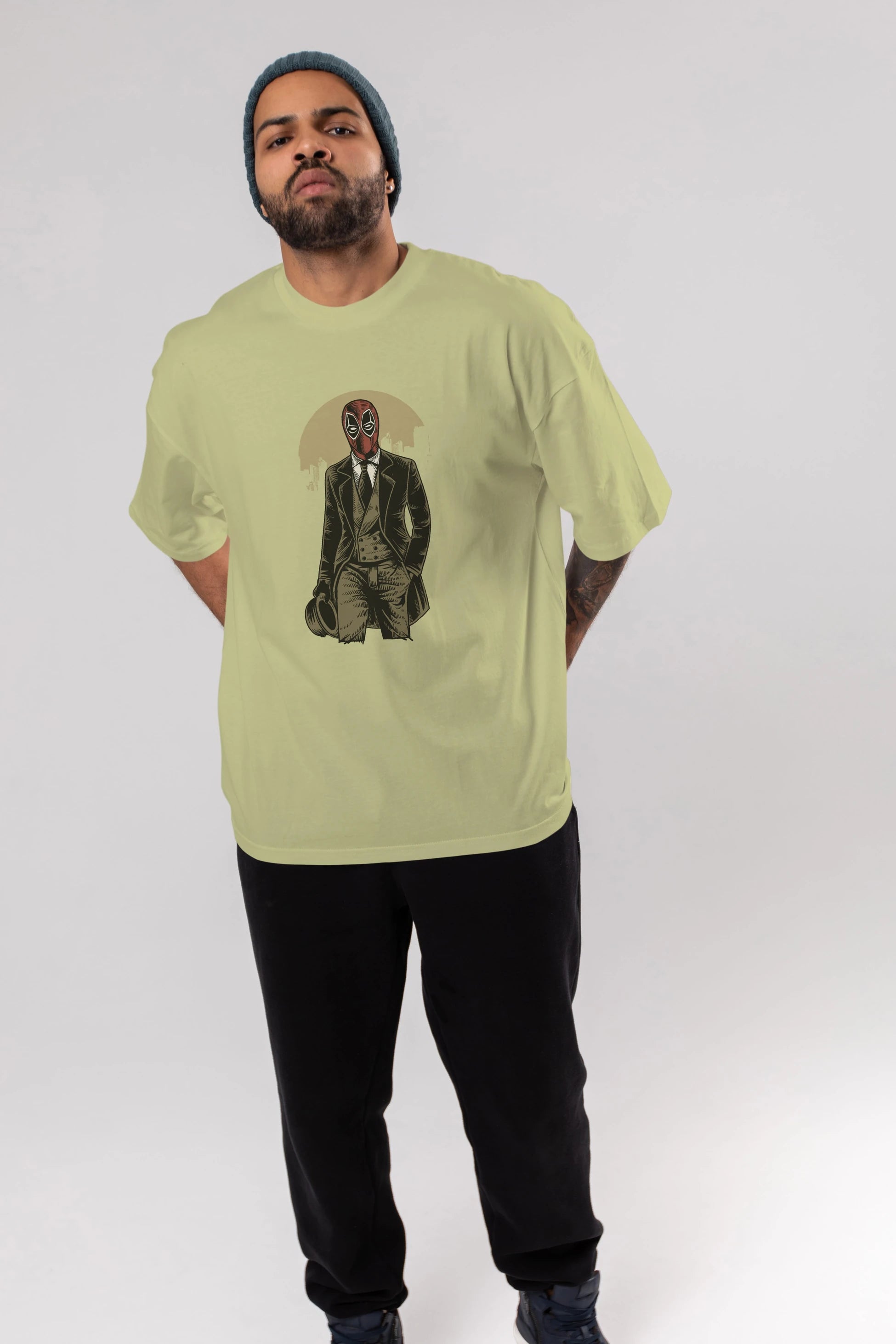 Classic Mercenary Ön Baskılı Oversize t-shirt Erkek Kadın Unisex %100 Pamuk tişort