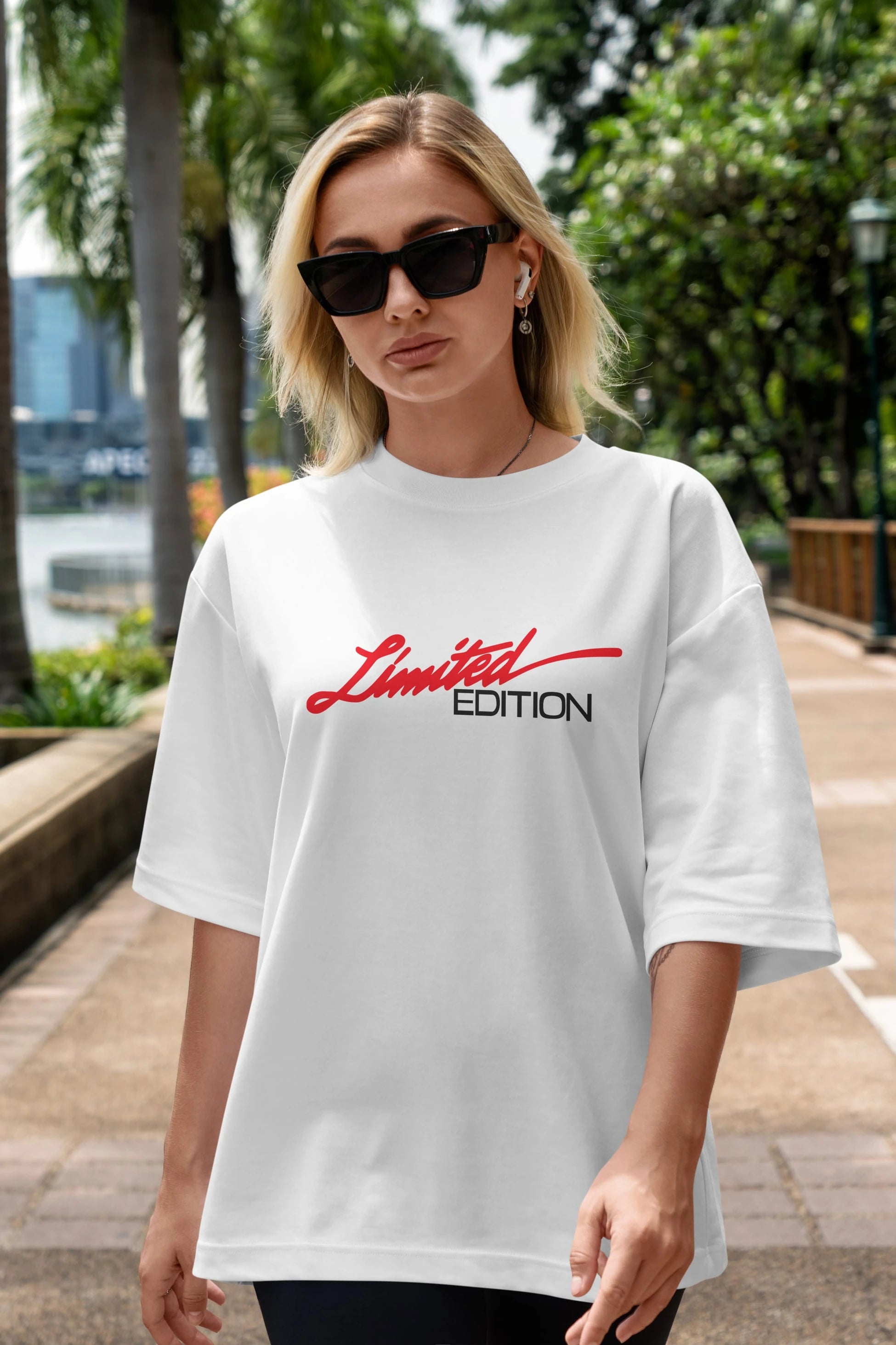 Limited Edition Ön Baskılı Oversize t-shirt %100 pamuk Erkek Kadın Unisex