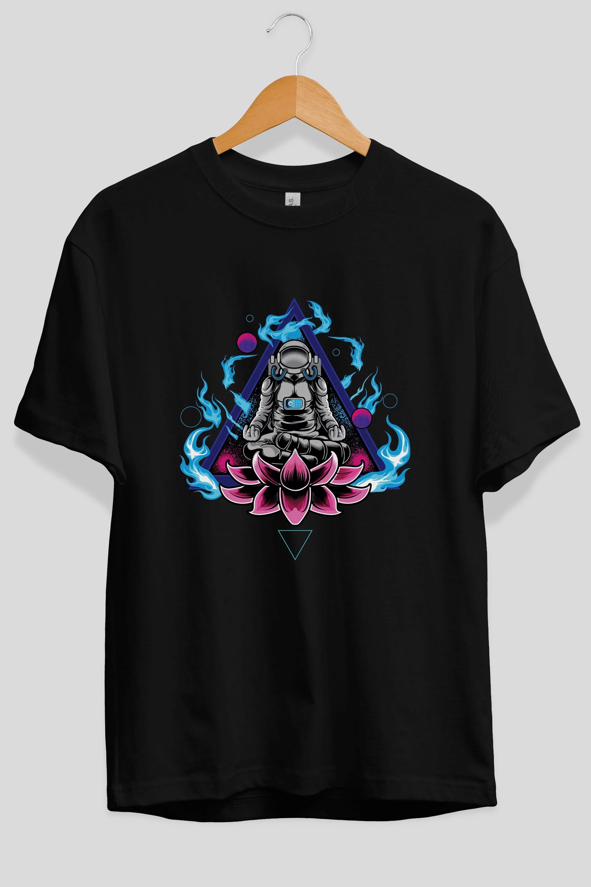 Astronaut Meditation (2) Ön Baskılı Oversize t-shirt Erkek Kadın Unisex