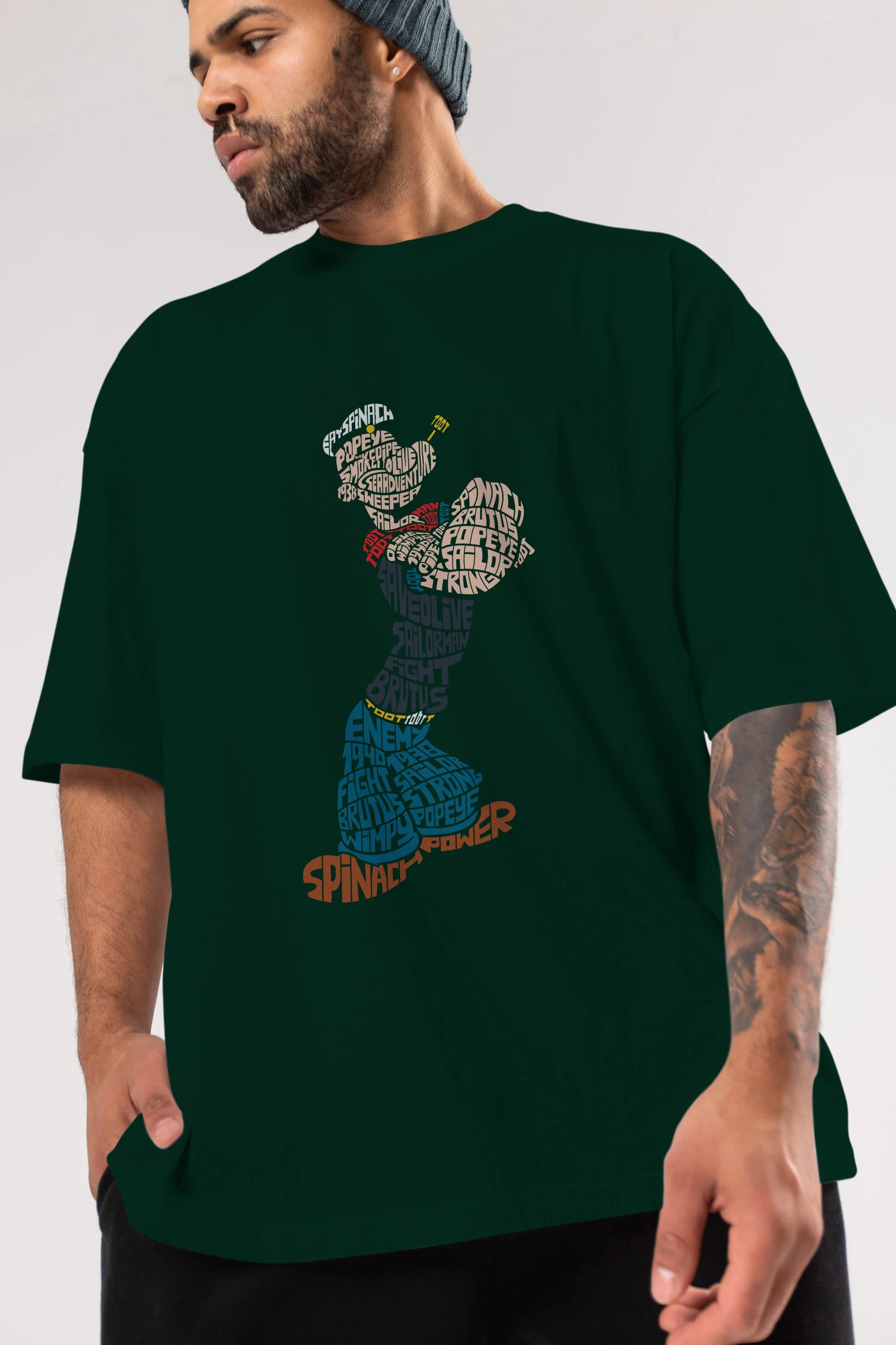 Sailorman Ön Baskılı Oversize t-shirt %100 pamuk Erkek Kadın Unisex