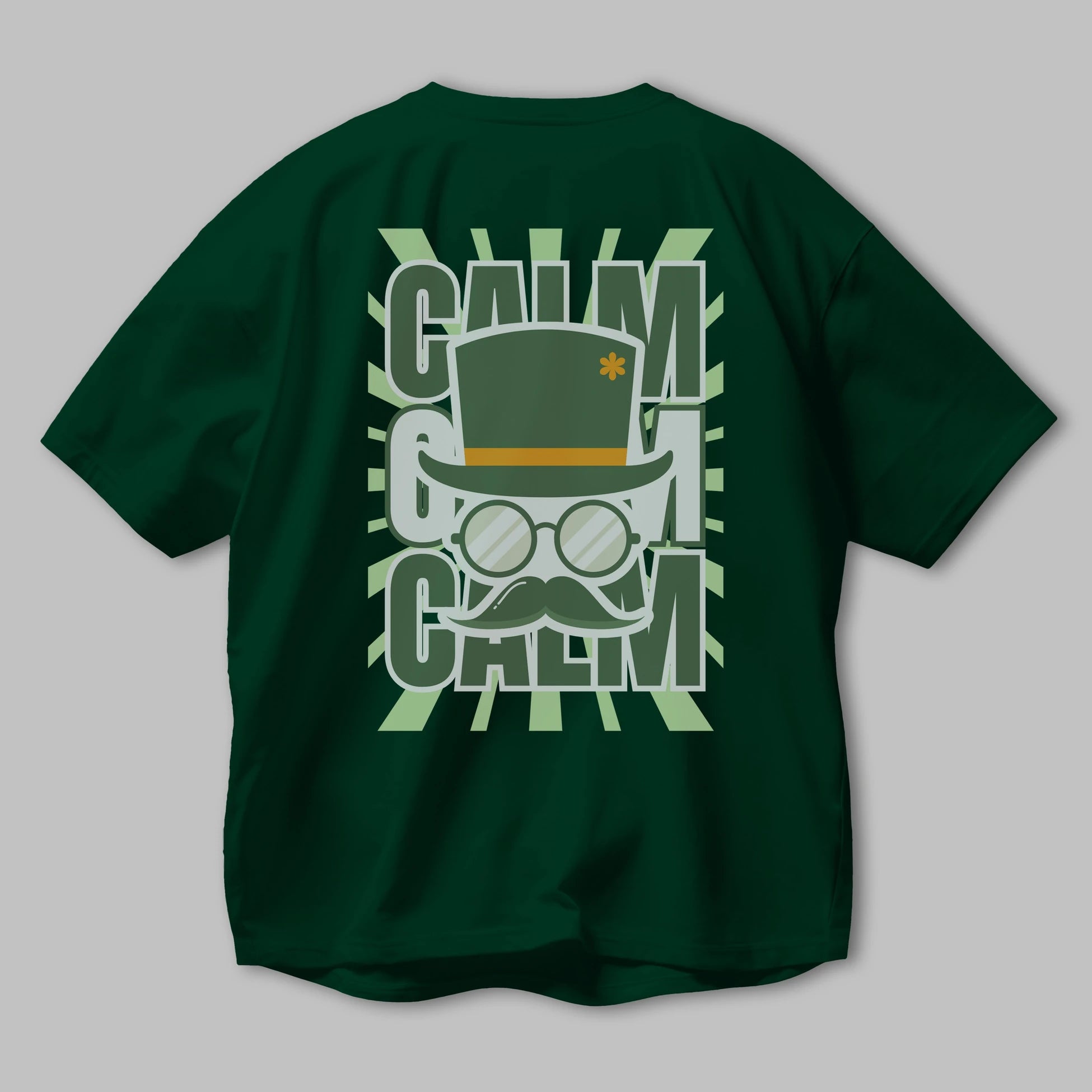 Calm Yazılı Arka Baskılı Oversize t-shirt Erkek Kadın Unisex