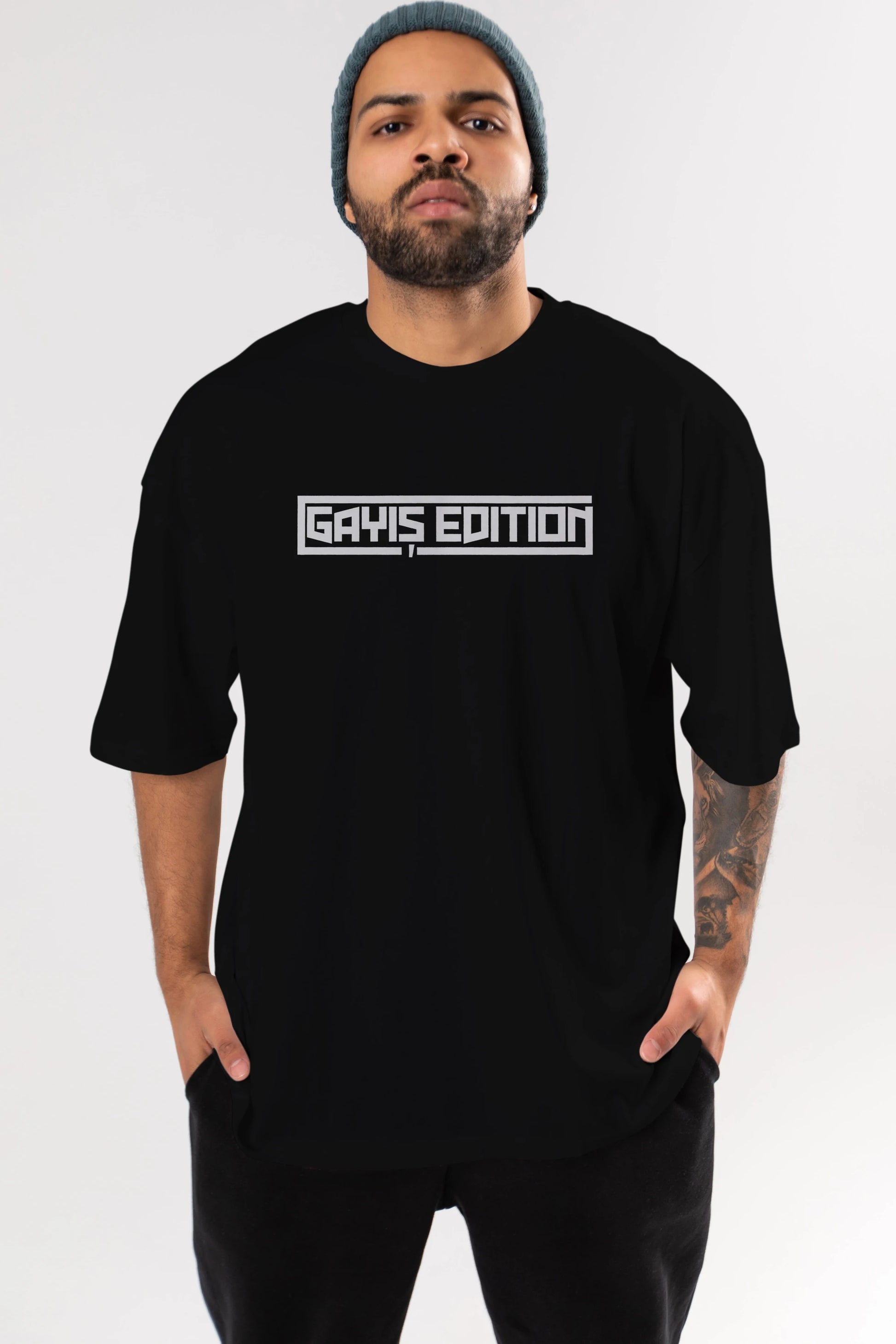 Gayış Edution Ön Baskılı Oversize t-shirt %100 pamuk Erkek Kadın Unisex