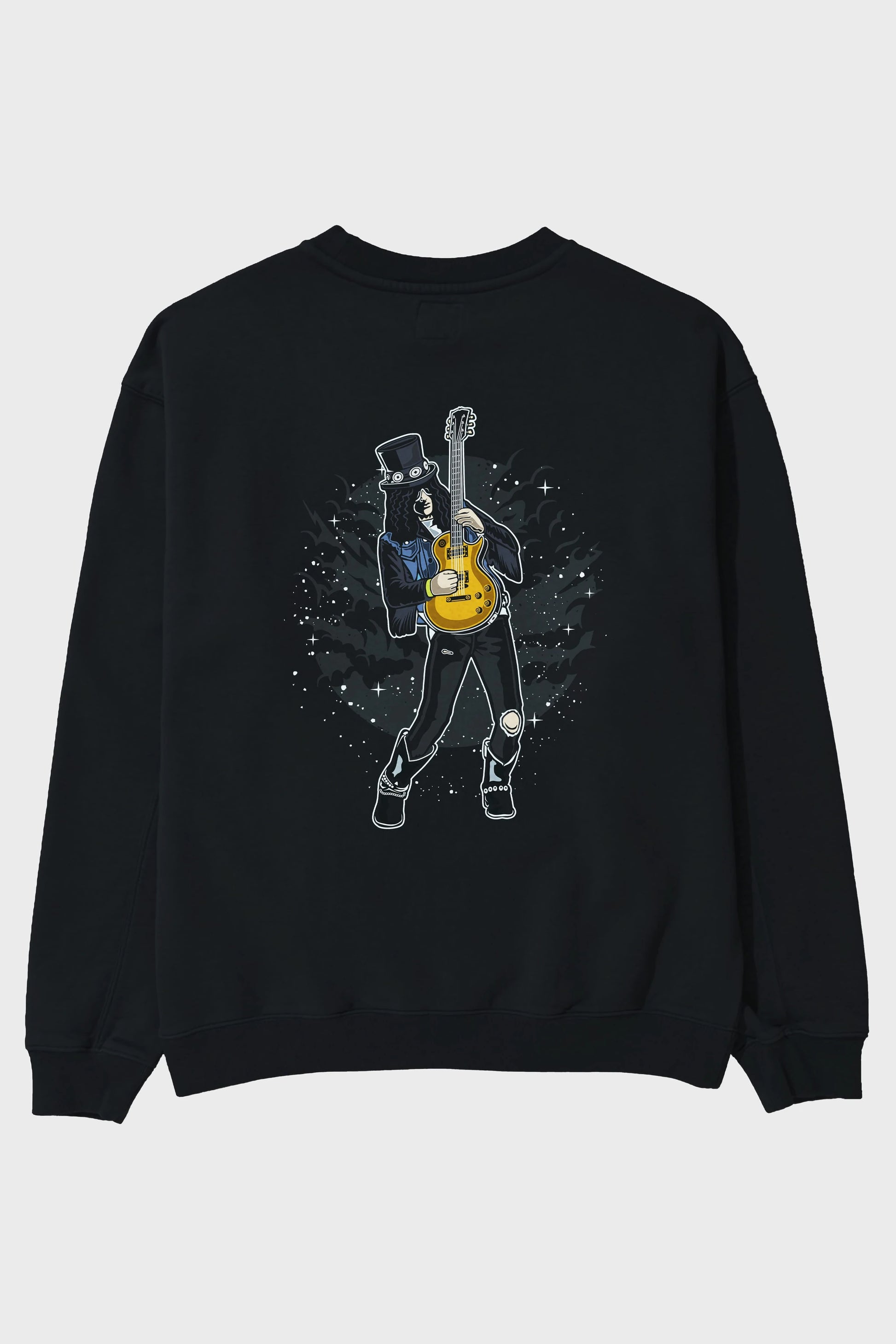 SLASH Arka Baskılı Oversize Sweatshirt Erkek Kadın Unisex