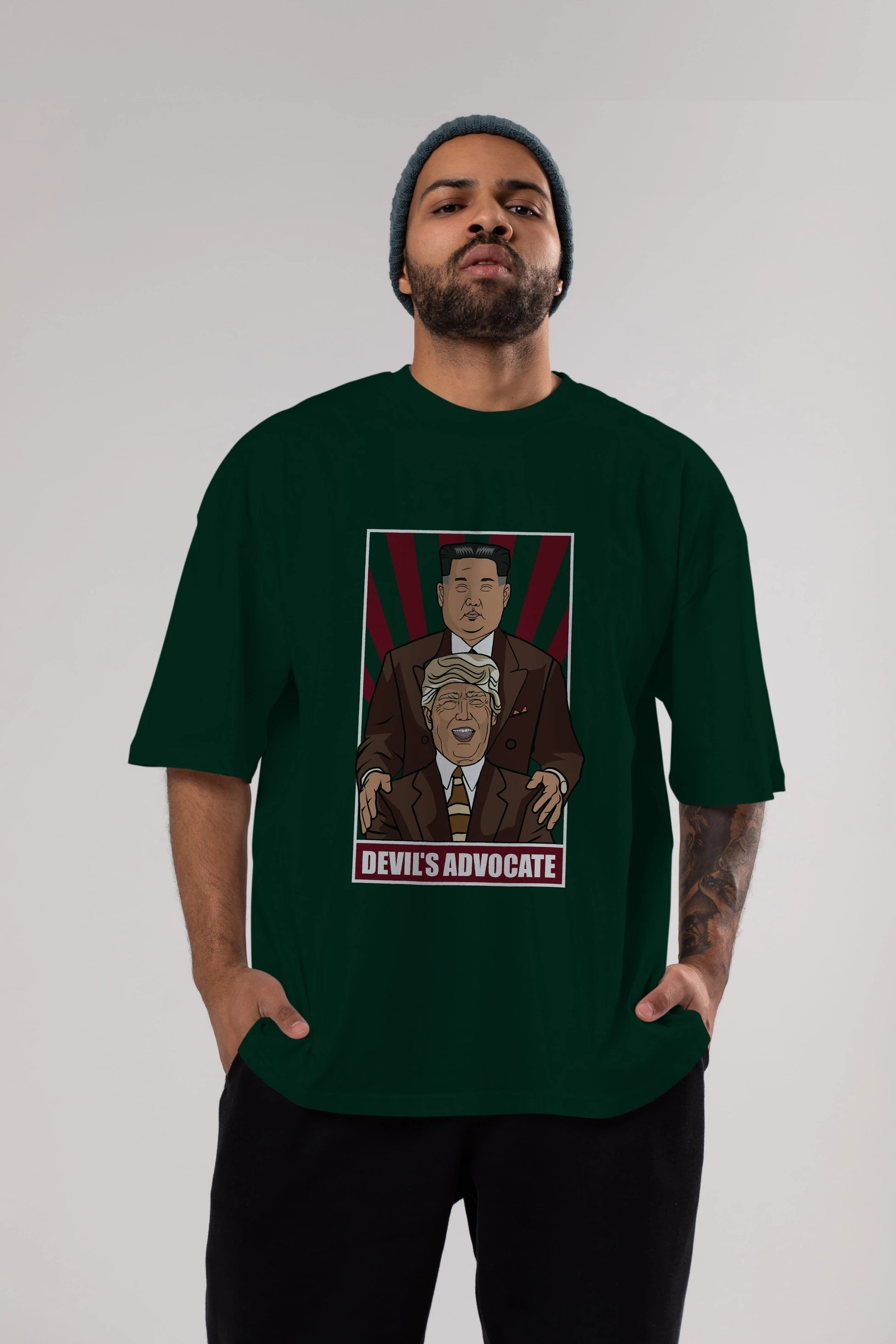 Devil_s Advocate Ön Baskılı Oversize t-shirt Erkek Kadın Unisex %100 Pamuk tişort