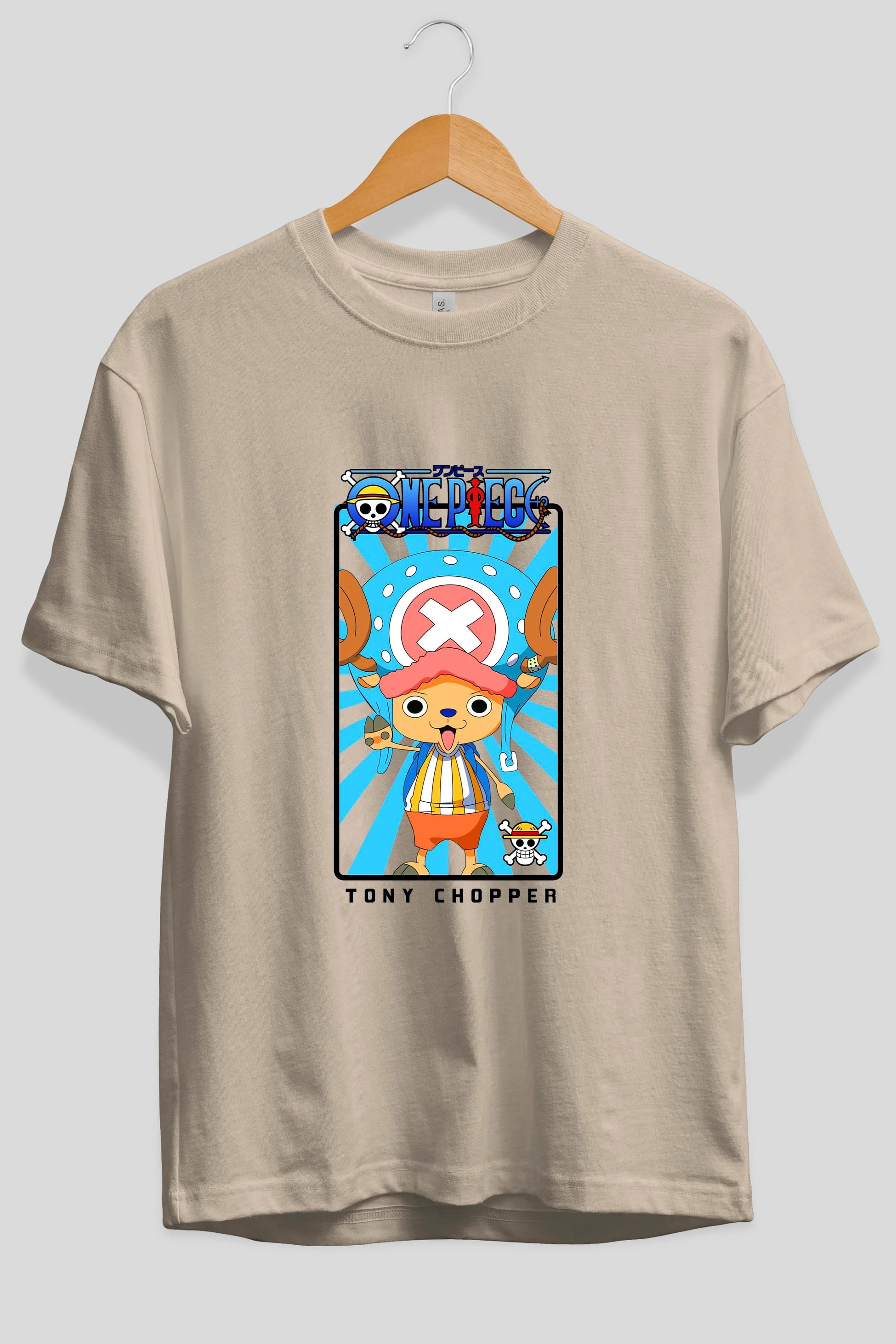 Chopper Anime Ön Baskılı Oversize t-shirt Erkek Kadın Unisex