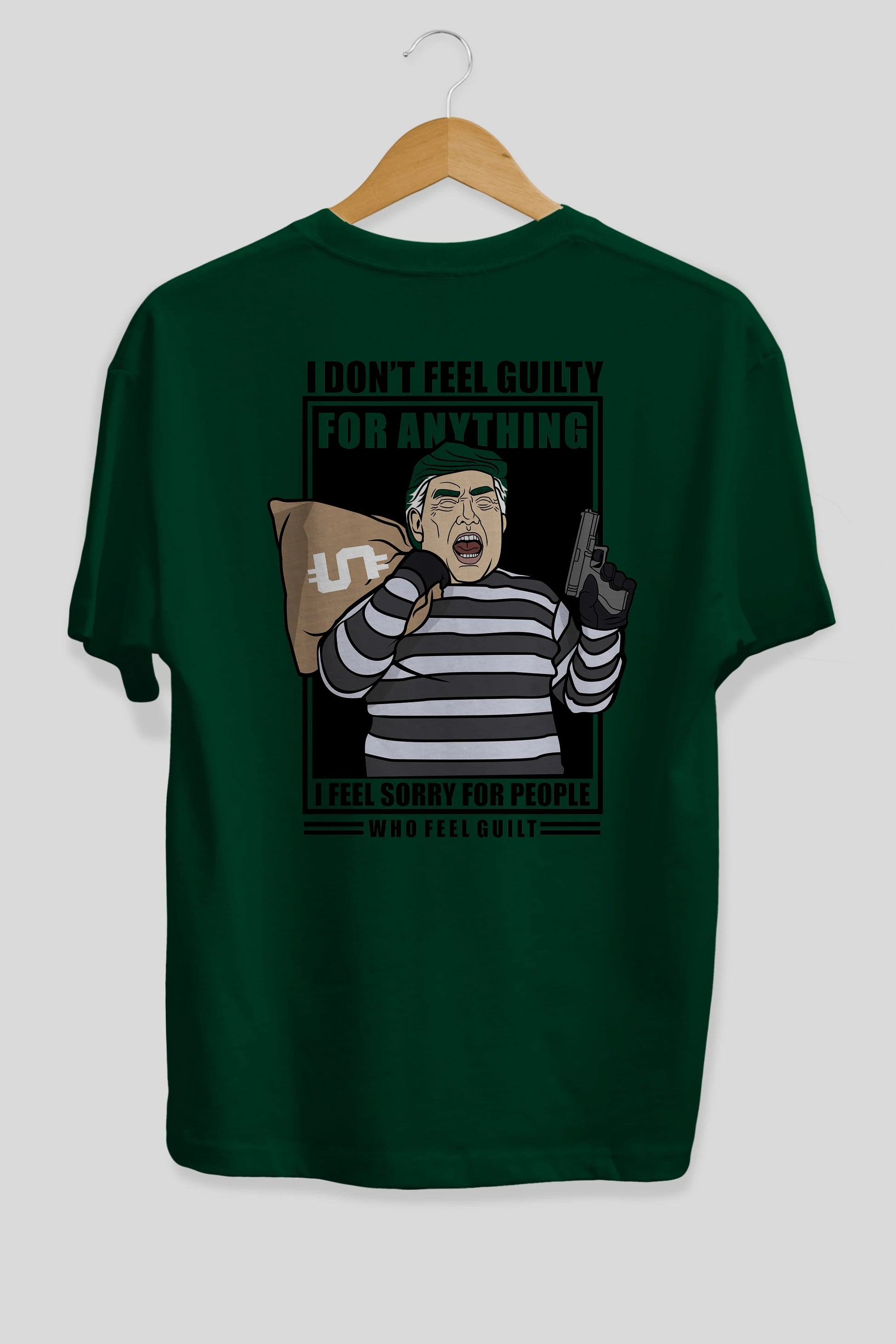 Criminal Trump Arka Baskılı Oversize t-shirt Erkek Kadın Unisex %100 Pamuk tişort