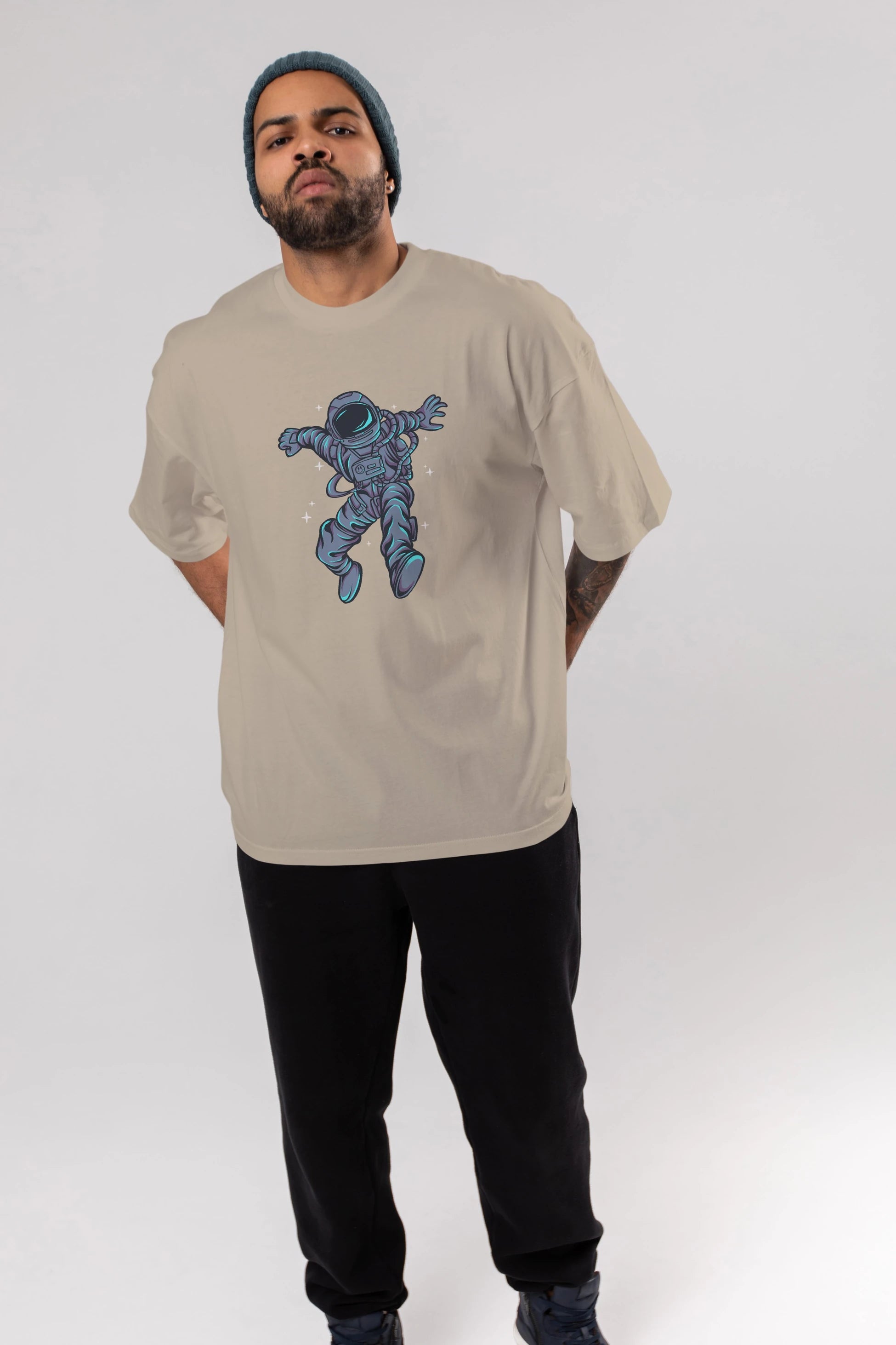 Astrostars tshirt Ön Baskılı Oversize t-shirt Erkek Kadın Unisex
