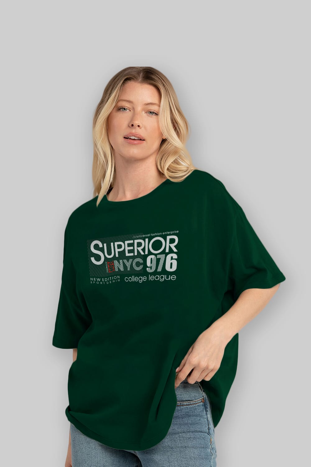 Superior 976 Ön Baskılı Oversize t-shirt Erkek Kadın Unisex