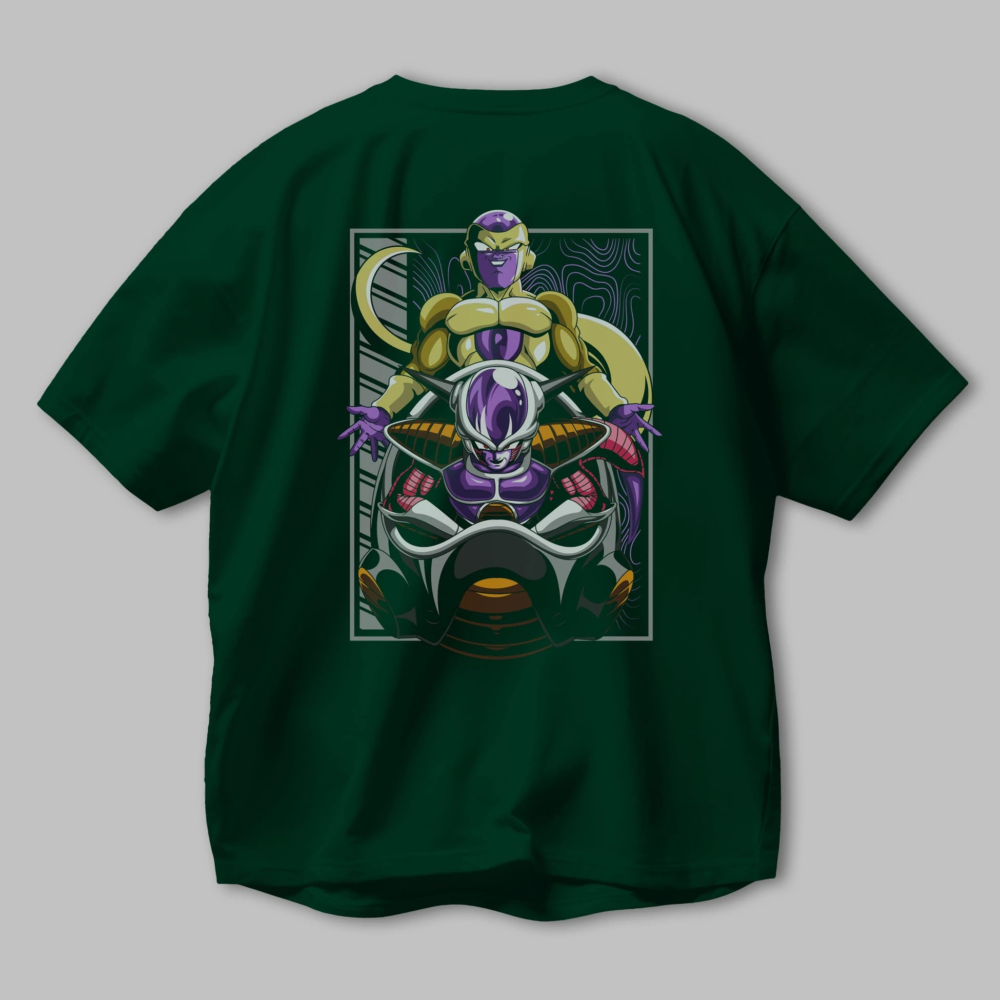 DragonBall Freezer Anime Arka Baskılı Oversize t-shirt Erkek Kadın Unisex