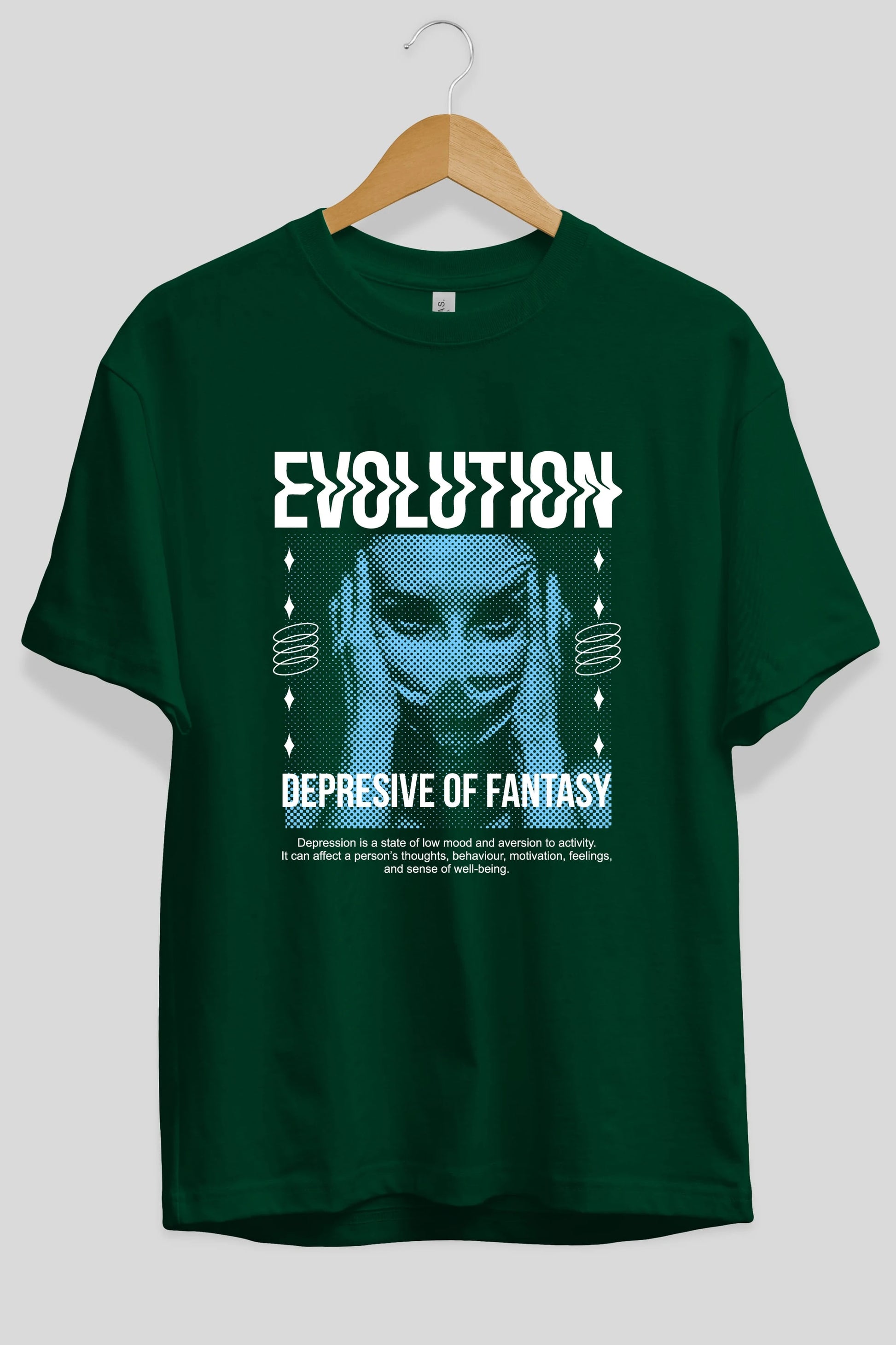 Evolution Ön Baskılı Oversize t-shirt Erkek Kadın Unisex