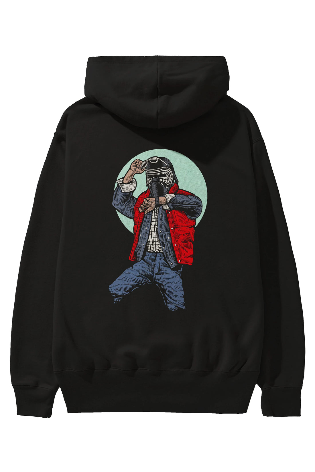 Kylo Mcfly Arka Baskılı Hoodie Oversize Kapüşonlu Sweatshirt Erkek Kadın Unisex