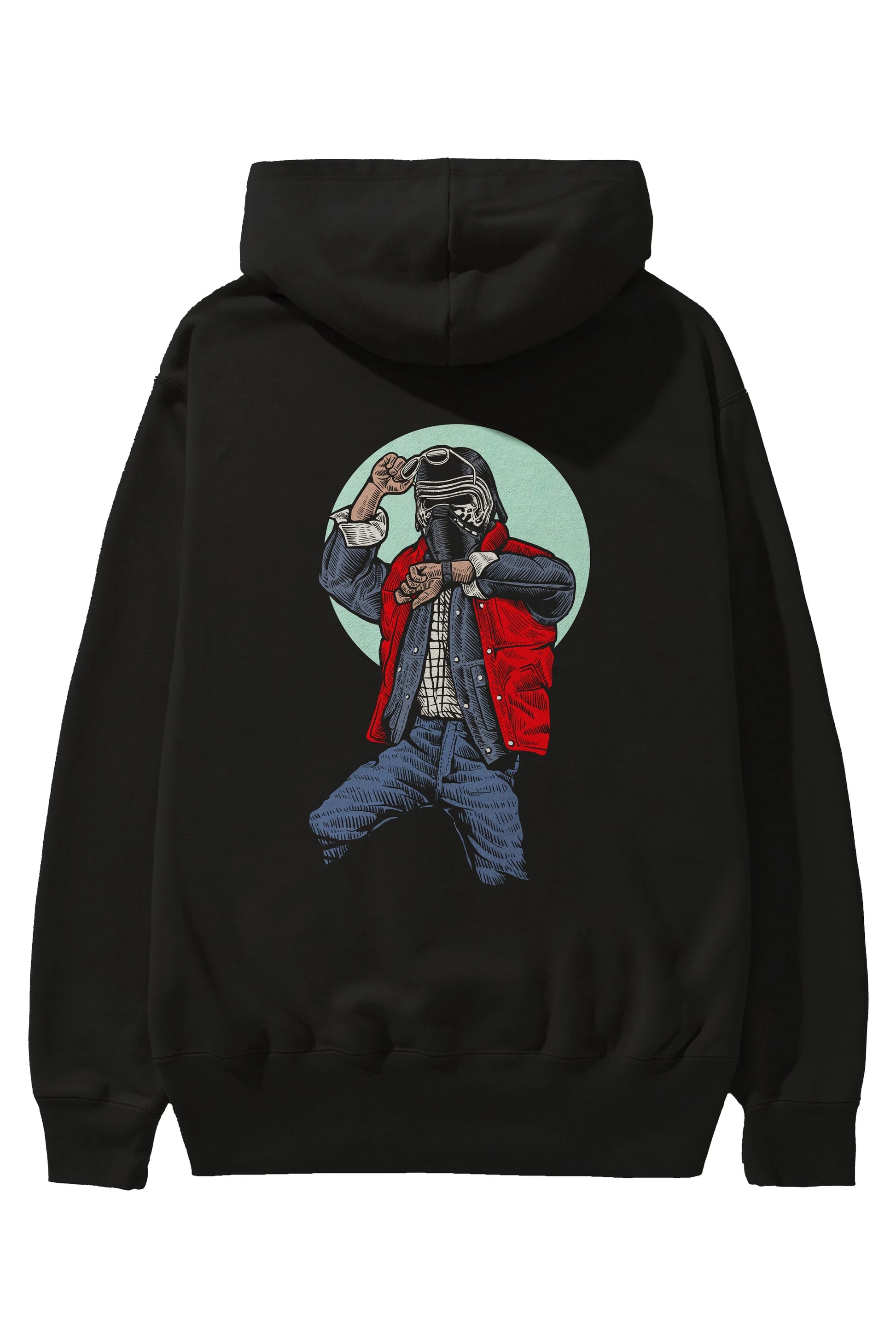 Kylo Mcfly Arka Baskılı Hoodie Oversize Kapüşonlu Sweatshirt Erkek Kadın Unisex