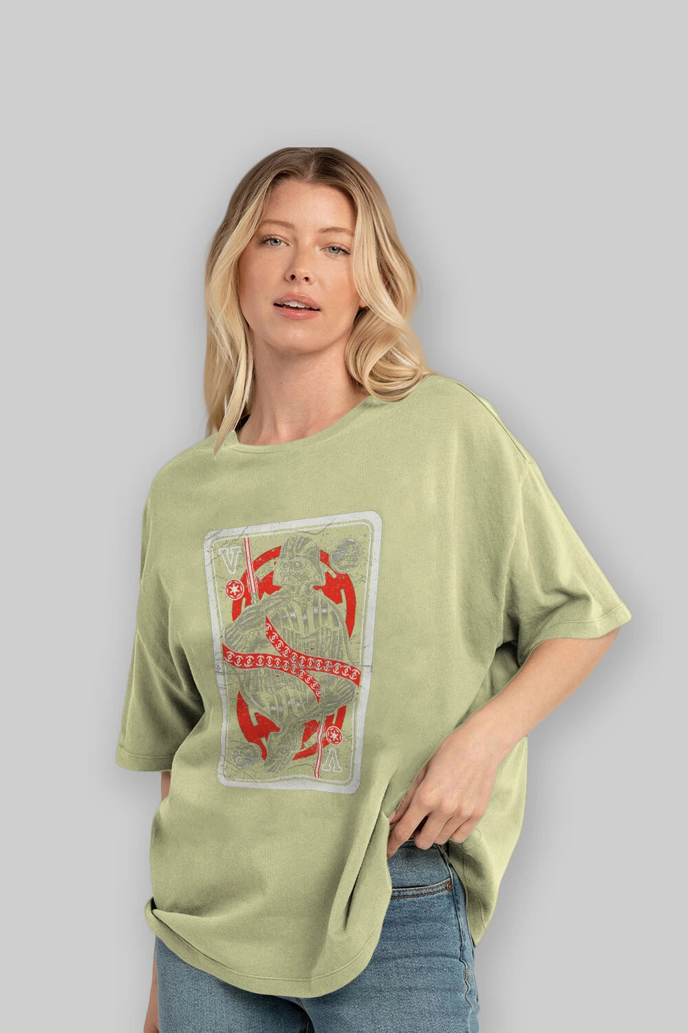 King Of The Darkside Ön Baskılı Oversize t-shirt Erkek Kadın Unisex %100 Pamuk tişort
