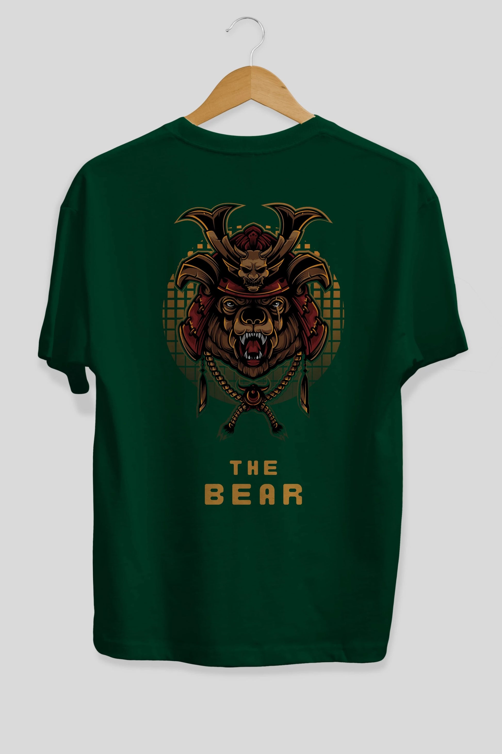 The Bear 2 Arka Baskılı Oversize t-shirt Erkek Kadın Unisex %100 Pamuk