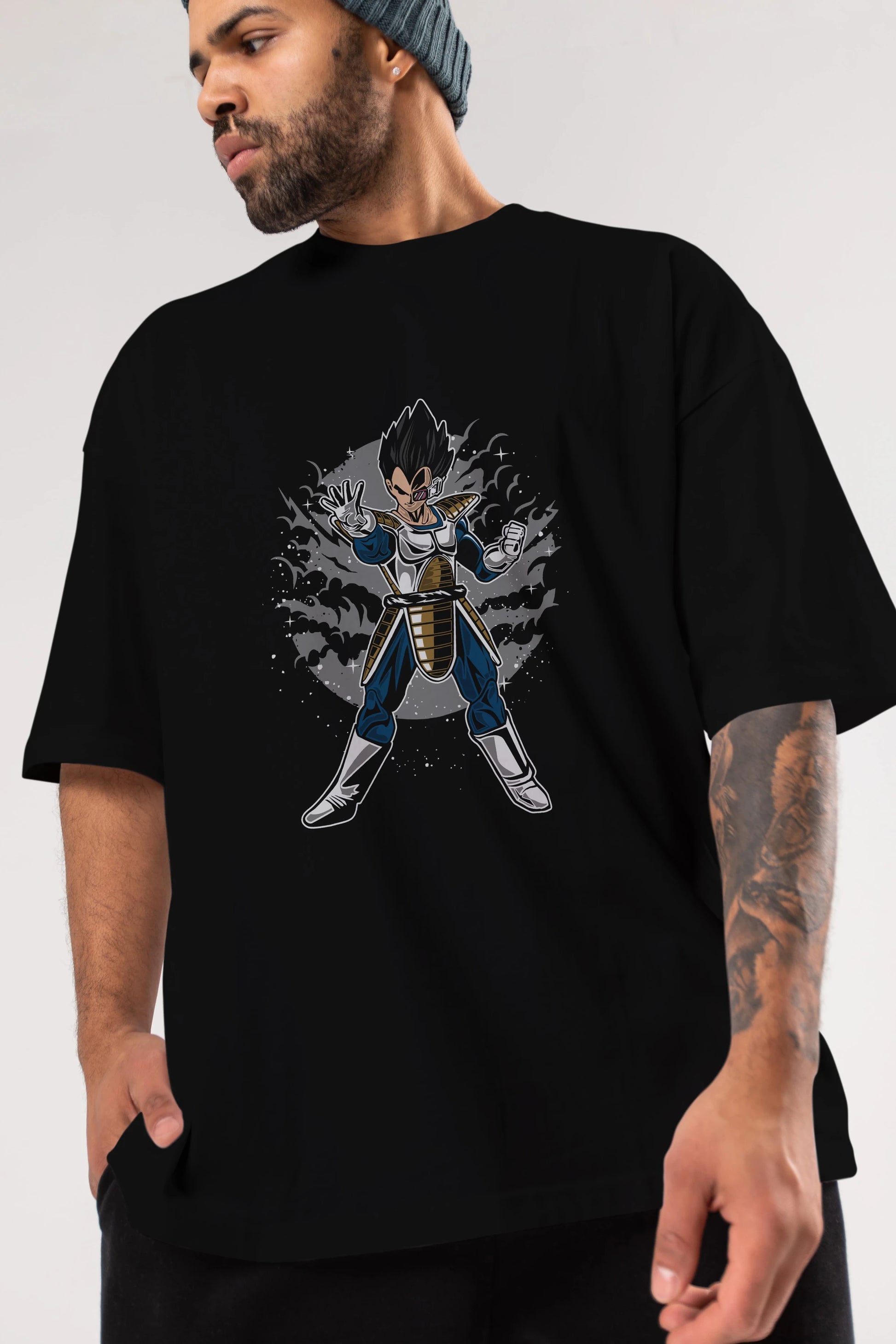 VEGETA Ön Baskılı Oversize t-shirt Erkek Kadın Unisex %100 Pamuk tişort