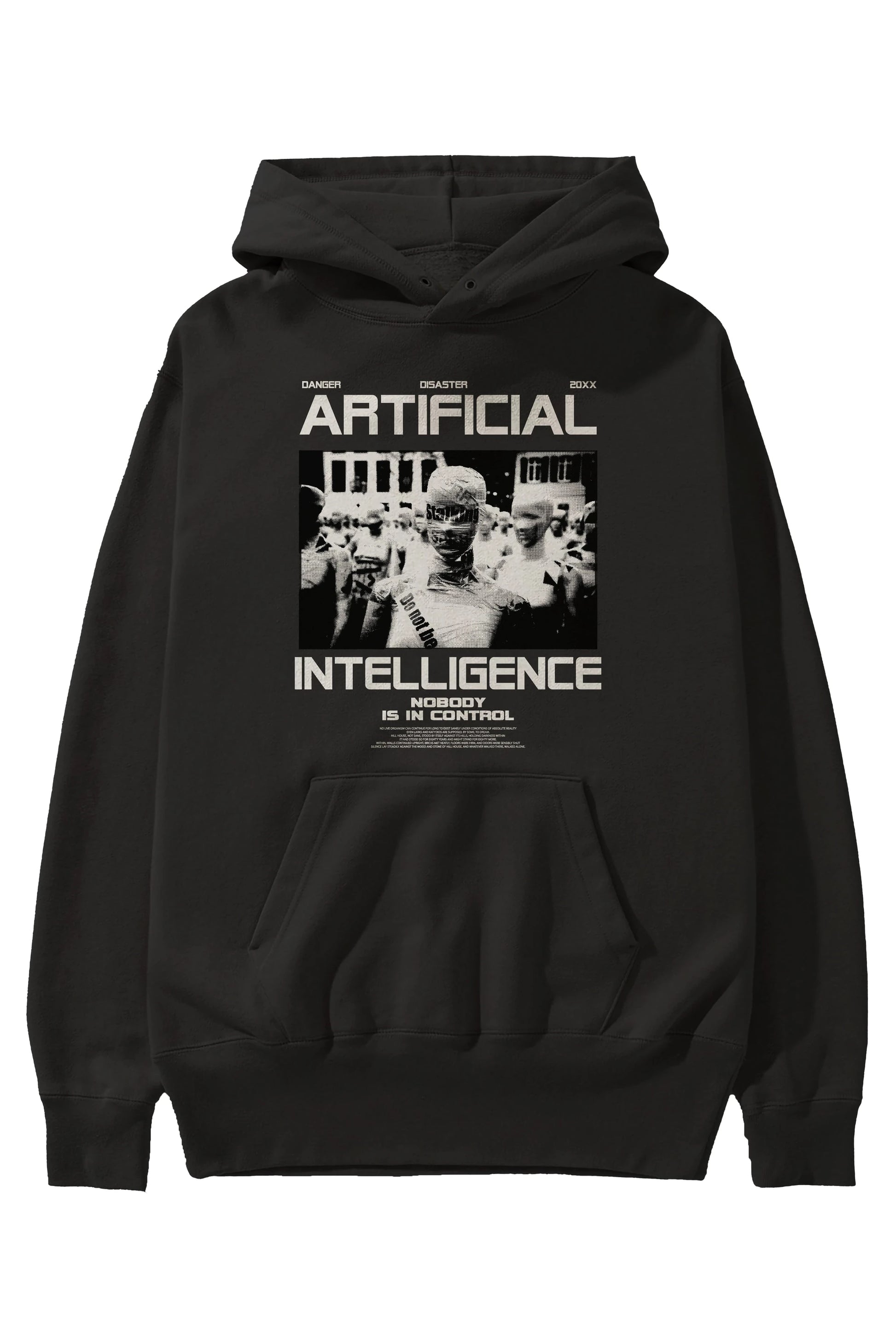 Artificial Intelligence Ön Baskılı Hoodie Oversize Kapüşonlu Sweatshirt Erkek Kadın Unisex