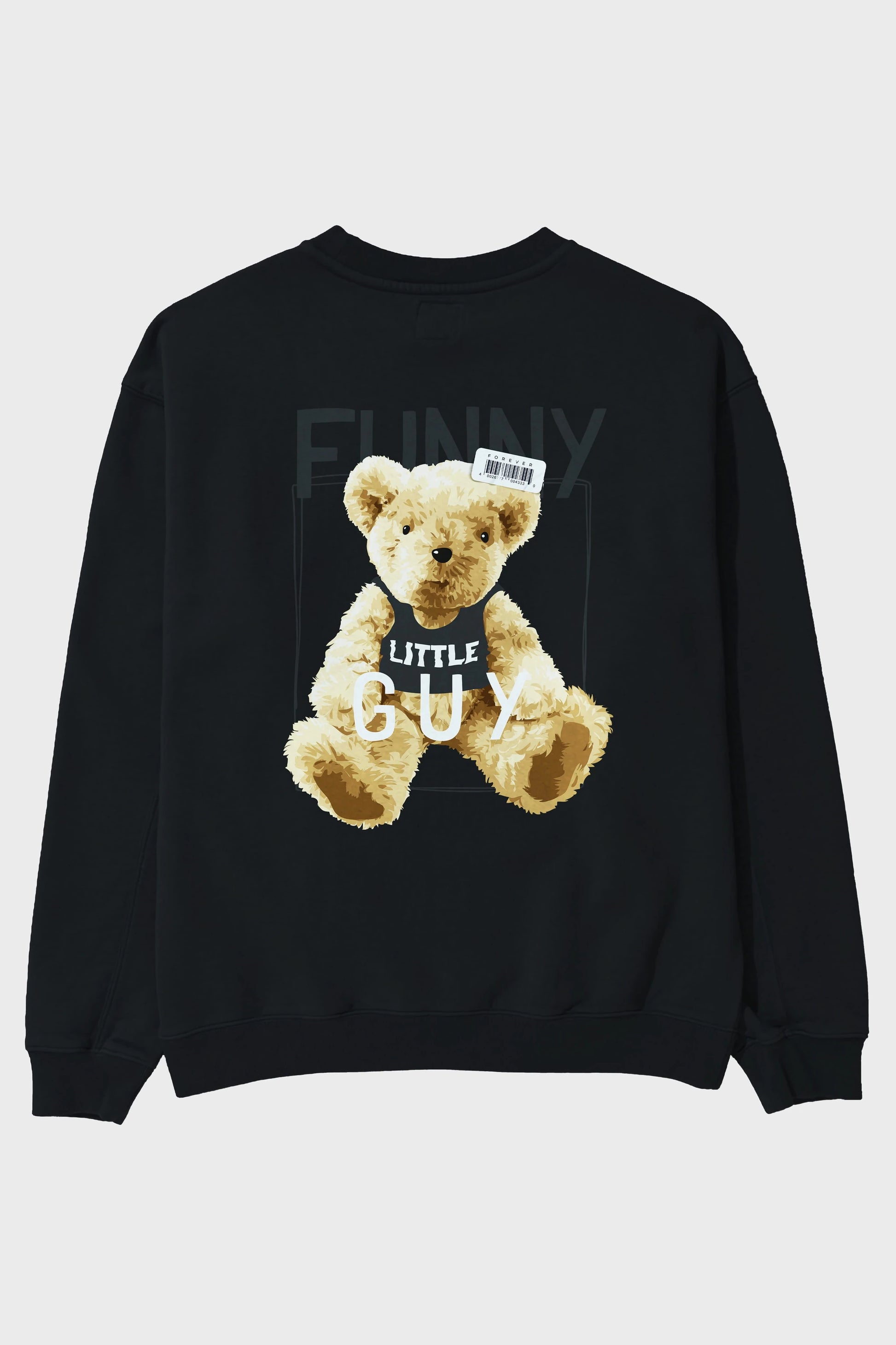Teddy Bear Funny Arka Baskılı Oversize Sweatshirt Erkek Kadın Unisex