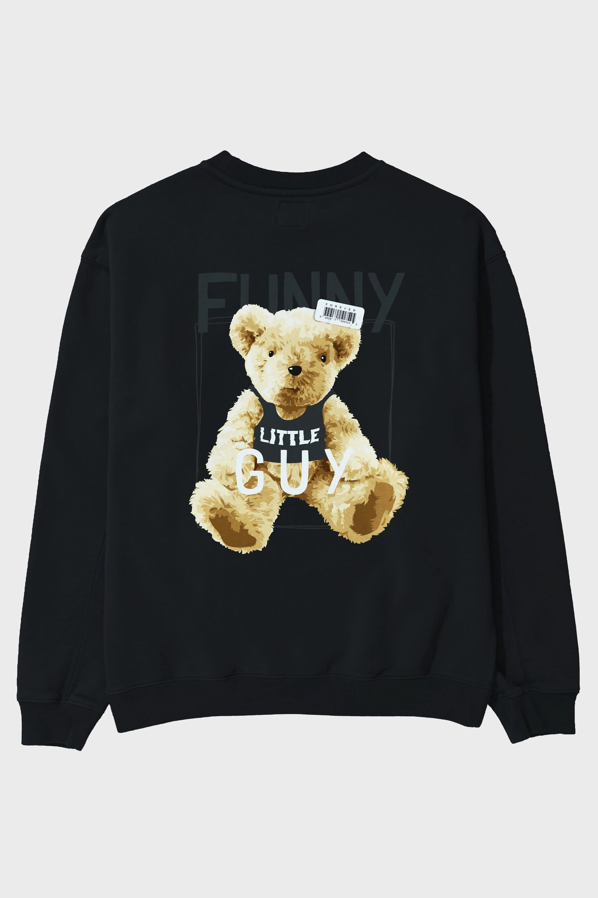 Teddy Bear Funny Arka Baskılı Oversize Sweatshirt Erkek Kadın Unisex