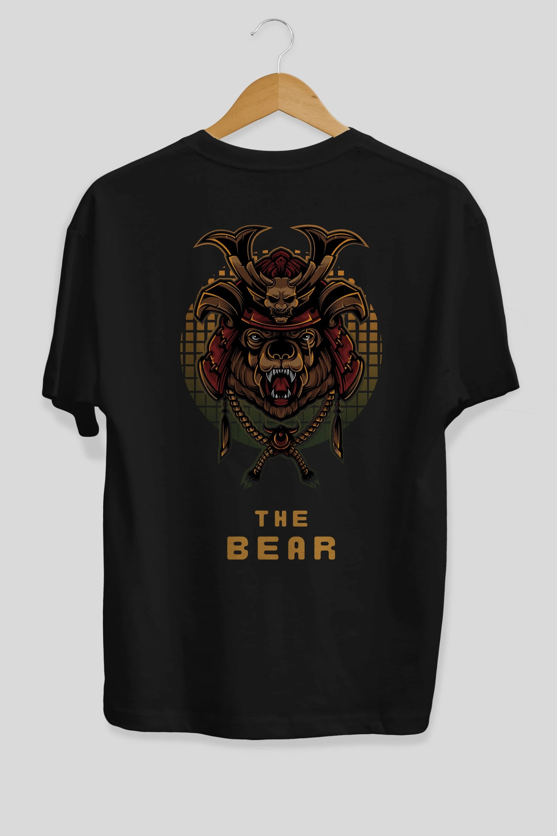 The Bear 2 Arka Baskılı Oversize t-shirt Erkek Kadın Unisex %100 Pamuk
