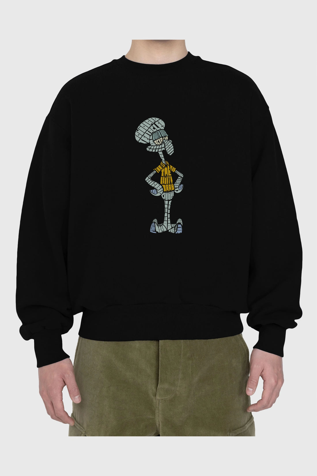 Squidward Ön Baskılı Oversize Sweatshirt Erkek Kadın Unisex