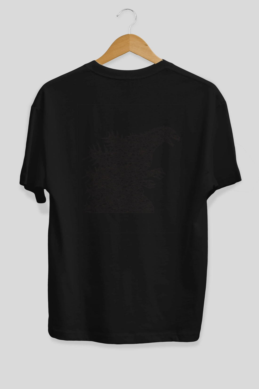 Godzilla Arka Baskılı Oversize t-shirt %100 pamuk Erkek Kadın Unisex