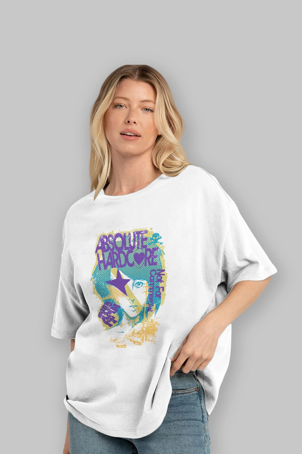 Absolute Hardcore Ön Baskılı Oversize t-shirt Erkek Kadın Unisex