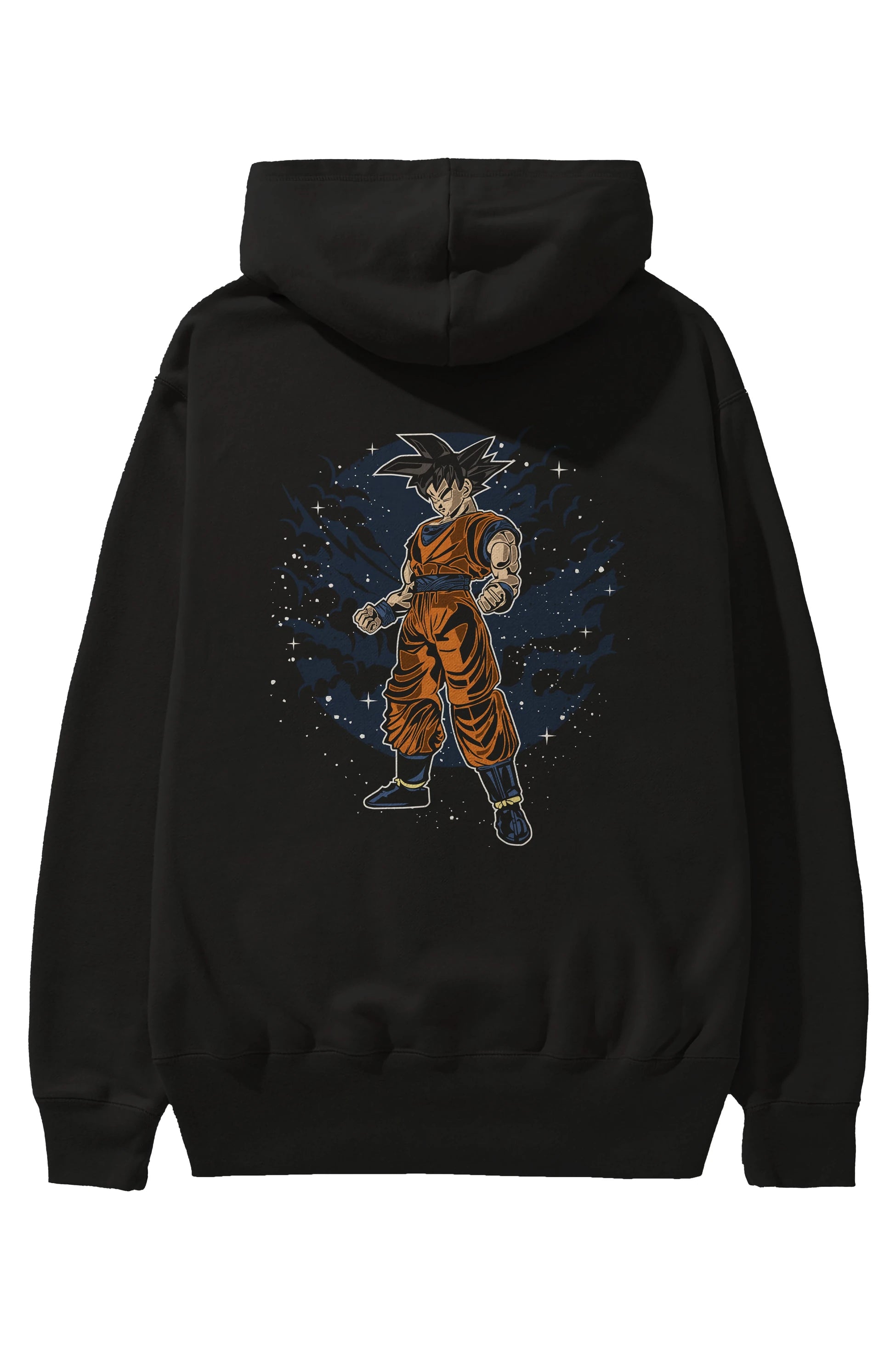 GOKU Arka Baskılı Hoodie Oversize Kapüşonlu Sweatshirt Erkek Kadın Unisex