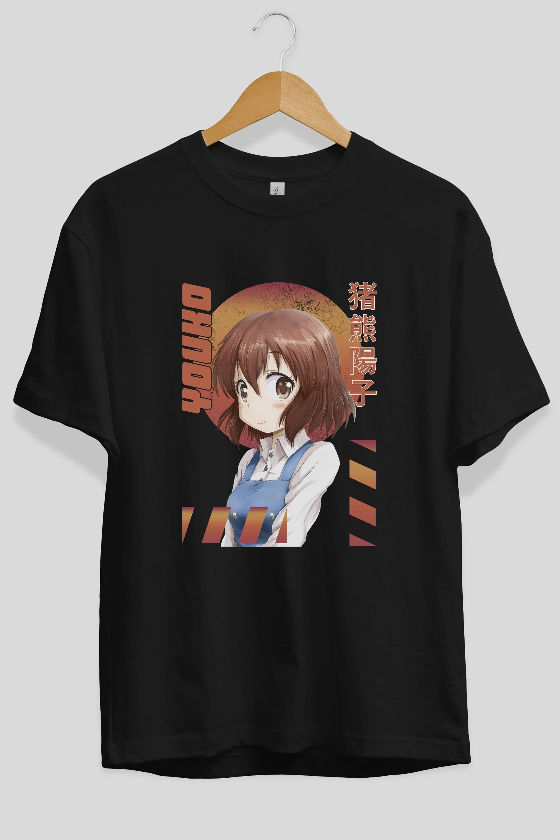 Youko Inokuma 5 Anime Ön Baskılı Oversize t-shirt %100 pamuk Erkek Kadın Unisex