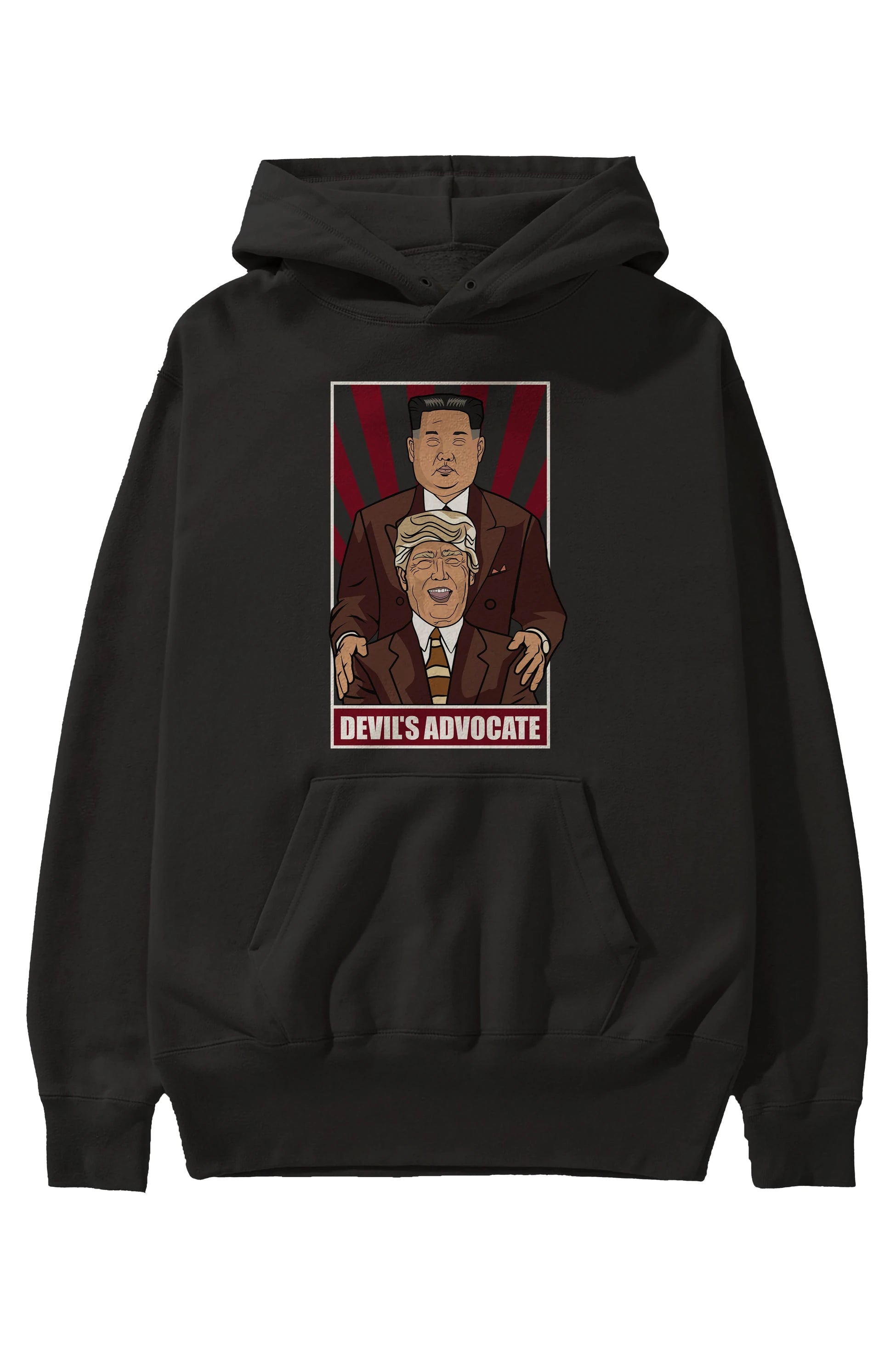 Devil_s Advocate Ön Baskılı Hoodie Oversize Kapüşonlu Sweatshirt Erkek Kadın Unisex