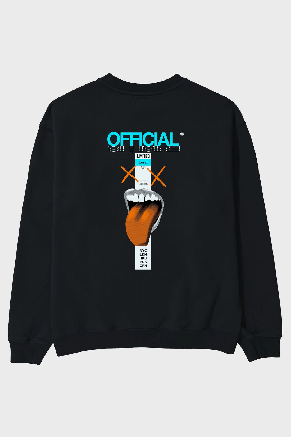 Official Loser Arka Baskılı Oversize Sweatshirt Erkek Kadın Unisex