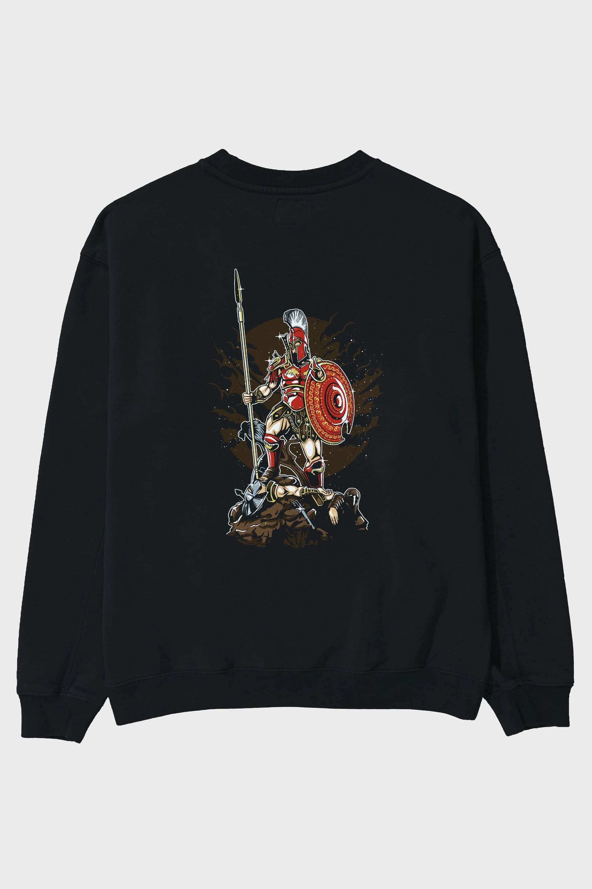 Sparta Arka Baskılı Oversize Sweatshirt Erkek Kadın Unisex