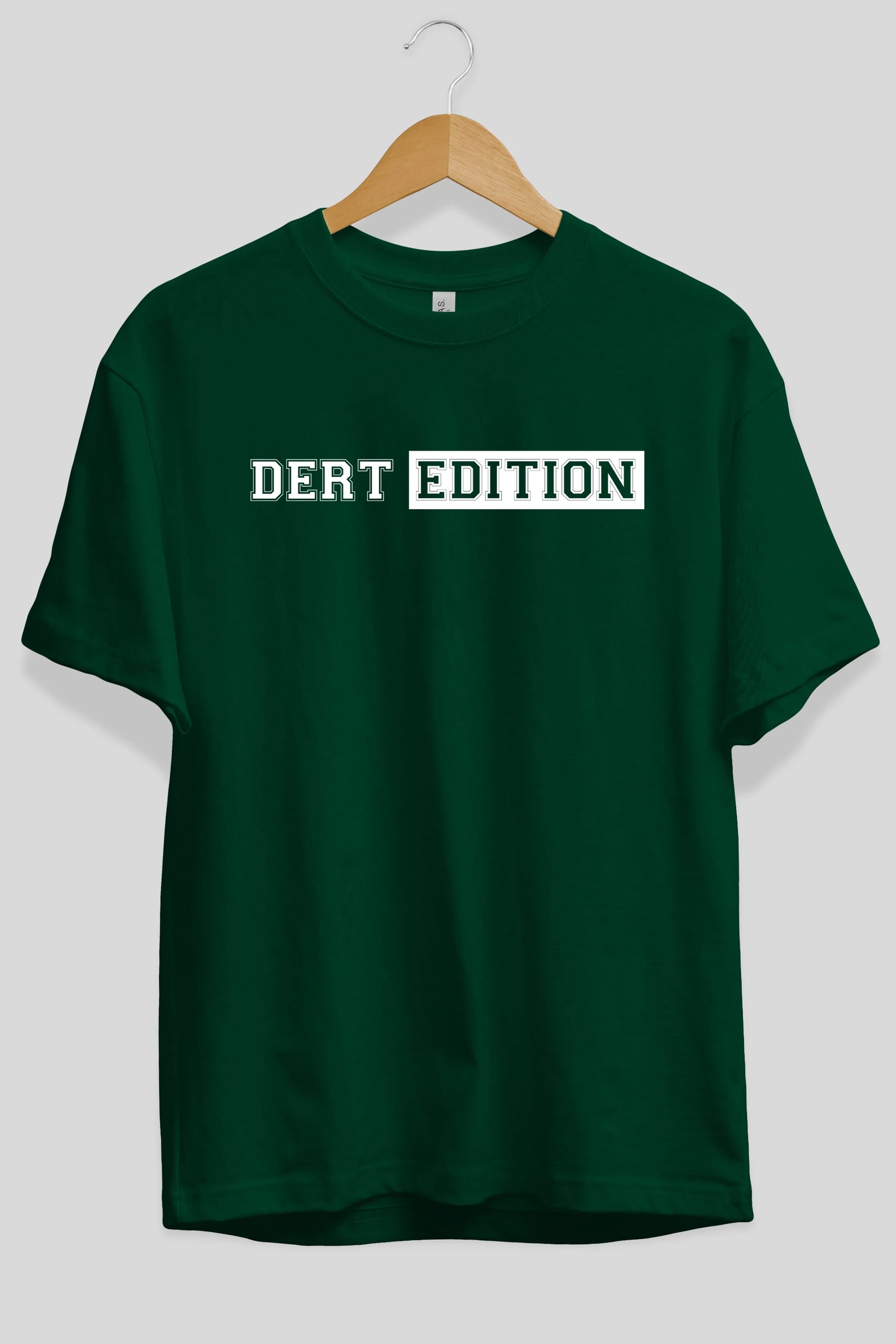 Dert Edition Ön Baskılı Oversize t-shirt %100 pamuk Erkek Kadın Unisex
