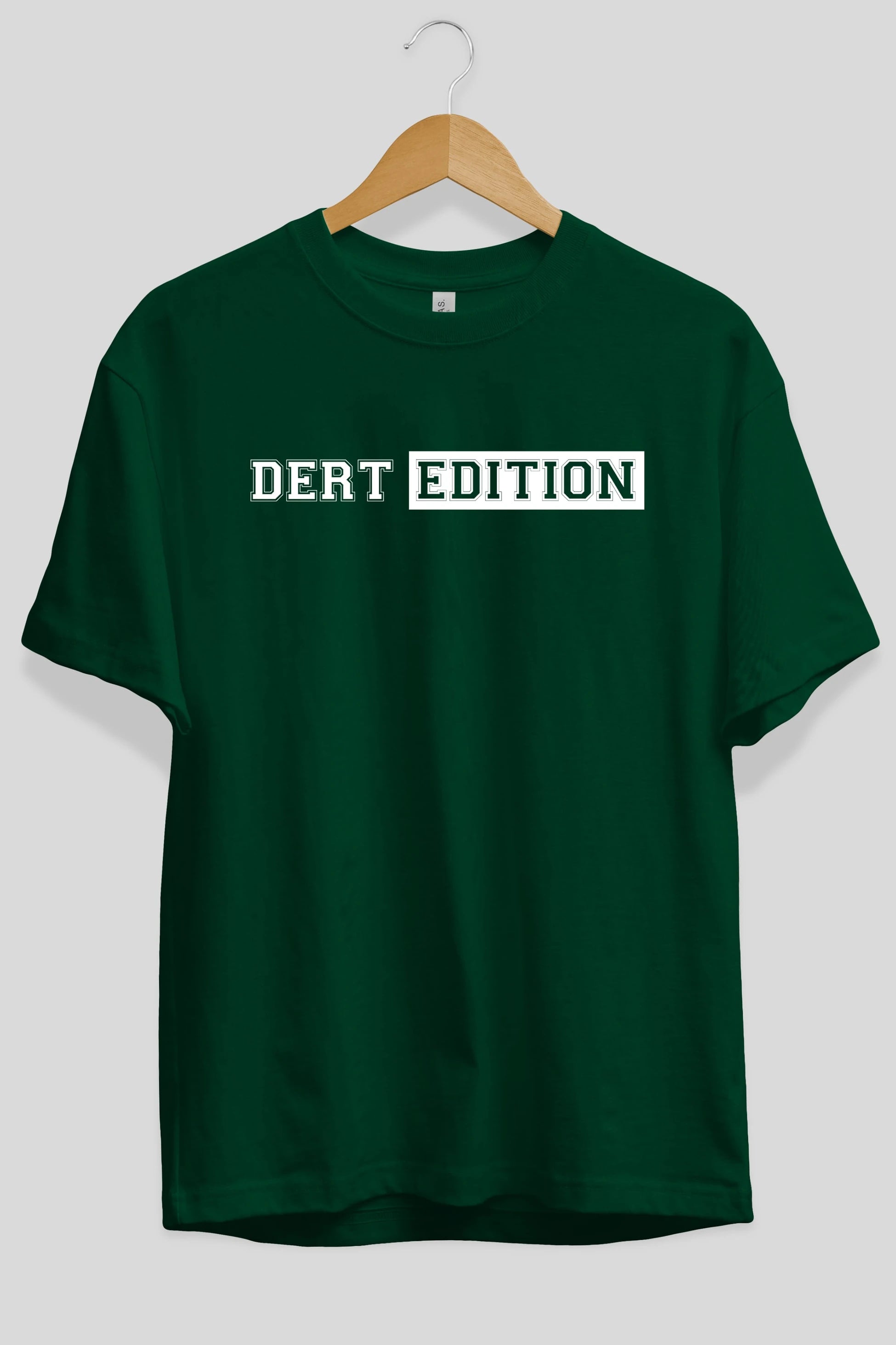 Dert Edition Ön Baskılı Oversize t-shirt %100 pamuk Erkek Kadın Unisex
