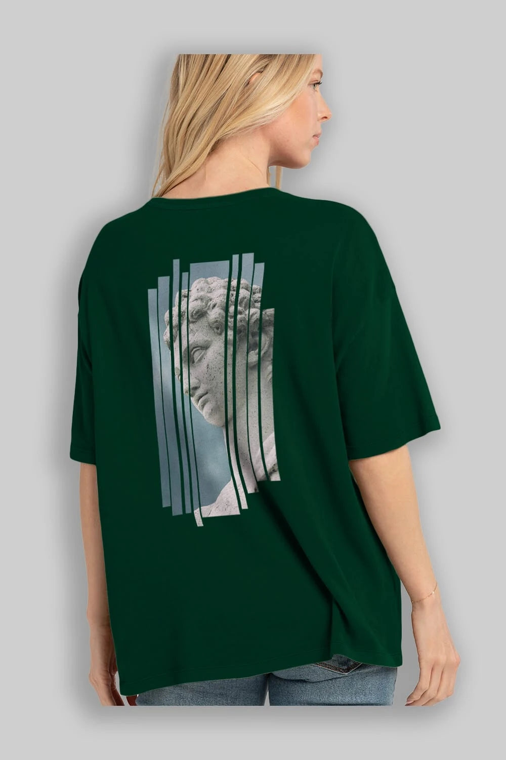 Aesthetic Sculpture Art Arka Baskılı Oversize t-shirt Erkek Kadın Unisex