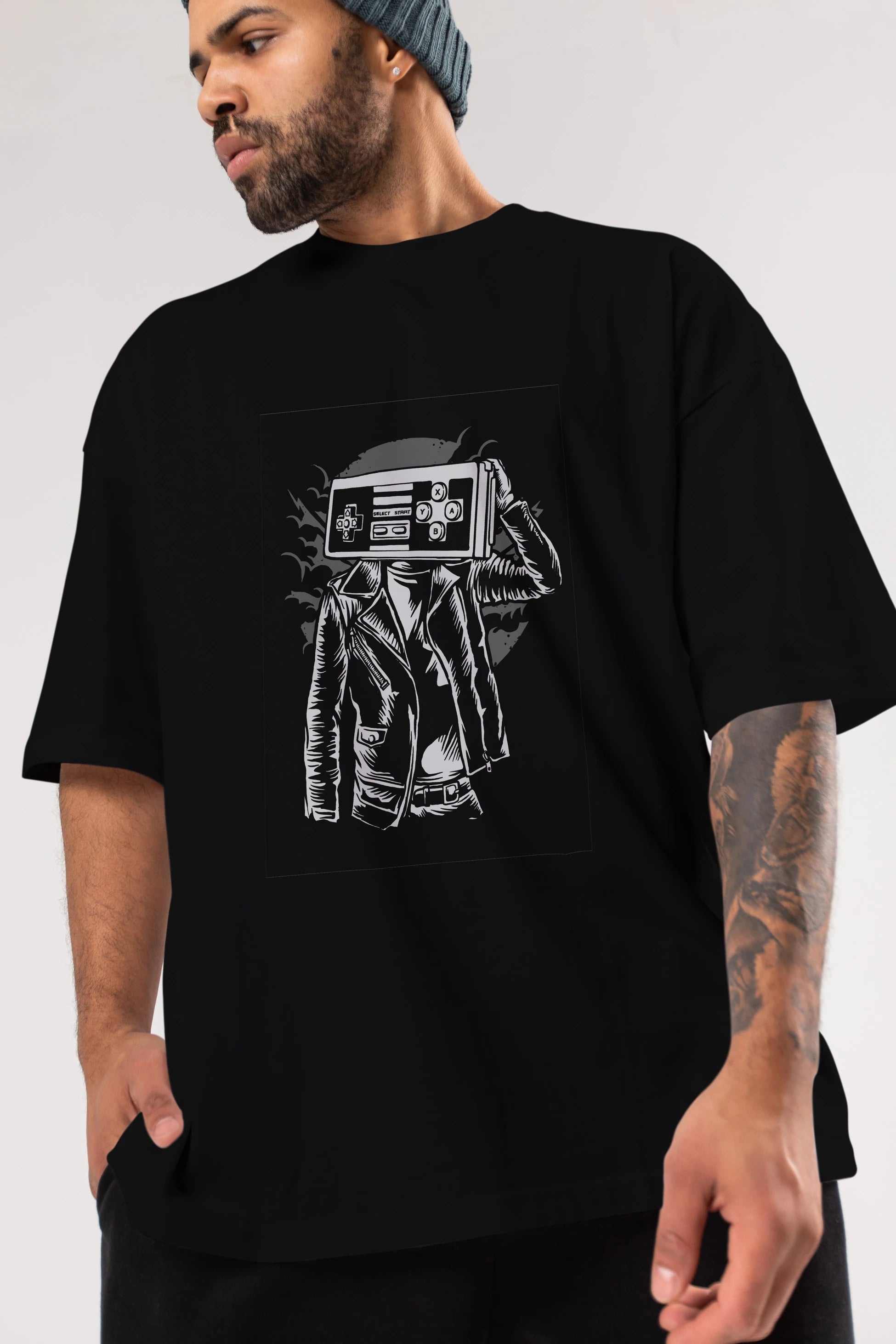 Street Gamers Ön Baskılı Oversize t-shirt Erkek Kadın Unisex %100 Pamuk tişort