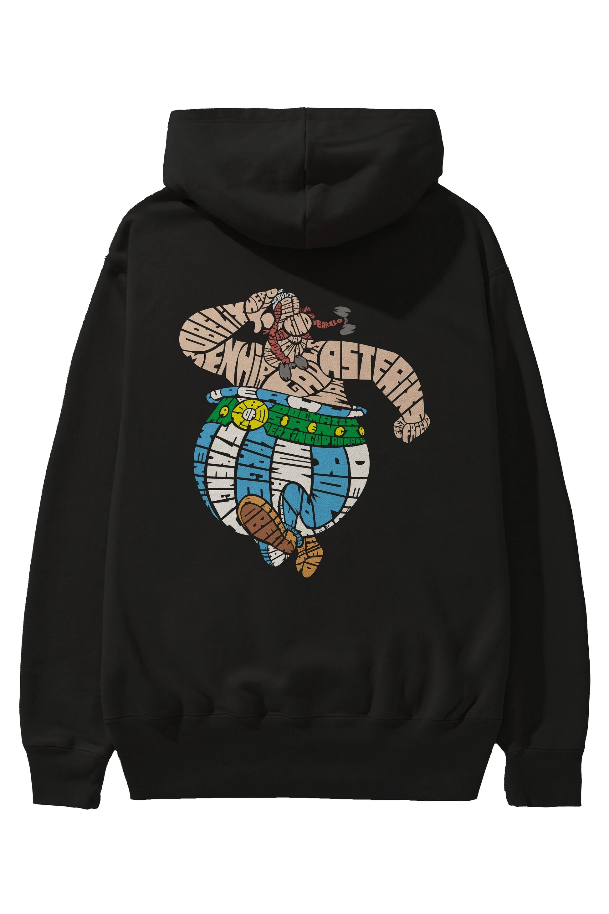 Obelix Arka Baskılı Hoodie Oversize Kapüşonlu Sweatshirt Erkek Kadın Unisex