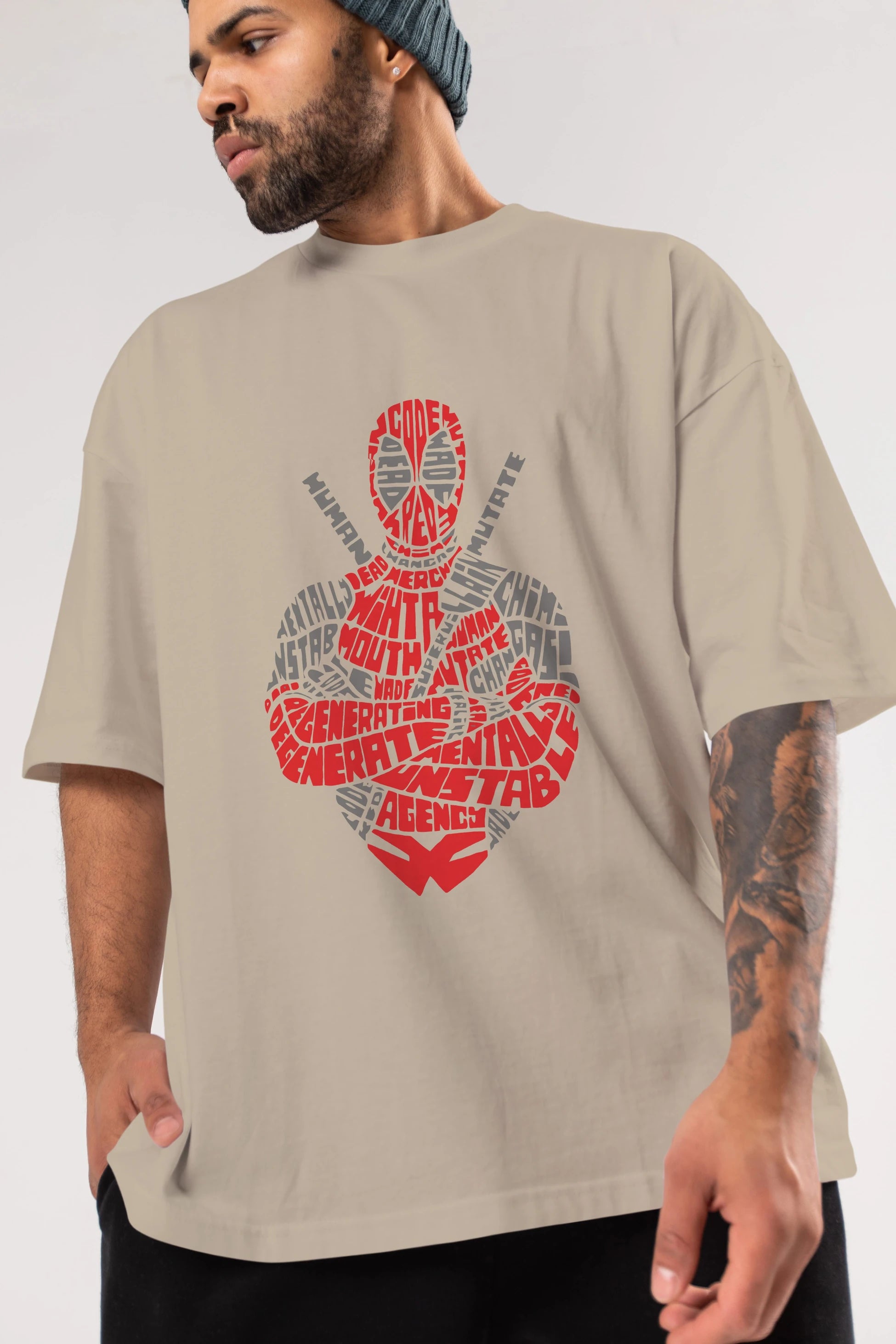Deadpool (16) Ön Baskılı Oversize t-shirt Erkek Kadın Unisex %100 Pamuk Bisiklet Yaka tişort