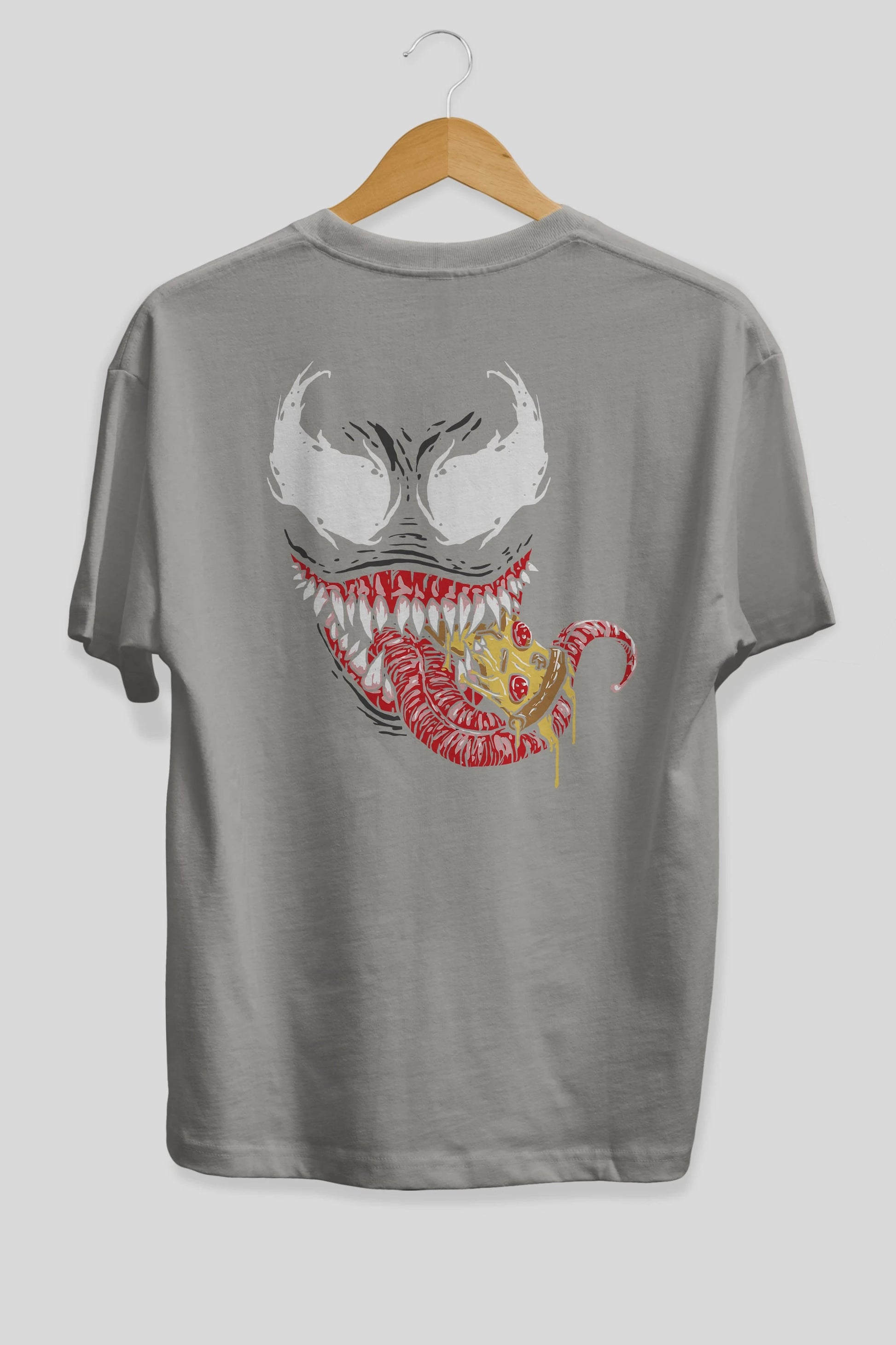 Venom (1) Arka Baskılı Oversize t-shirt Erkek Kadın Unisex %100 Pamuk Bisiklet Yaka tişort