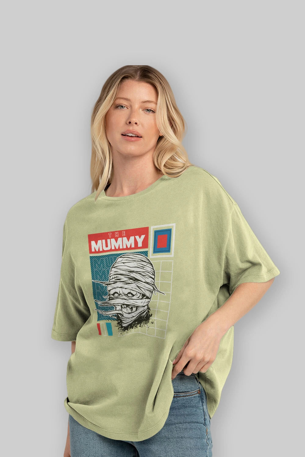 The Mummy Ön Baskılı Oversize t-shirt Erkek Kadın Unisex