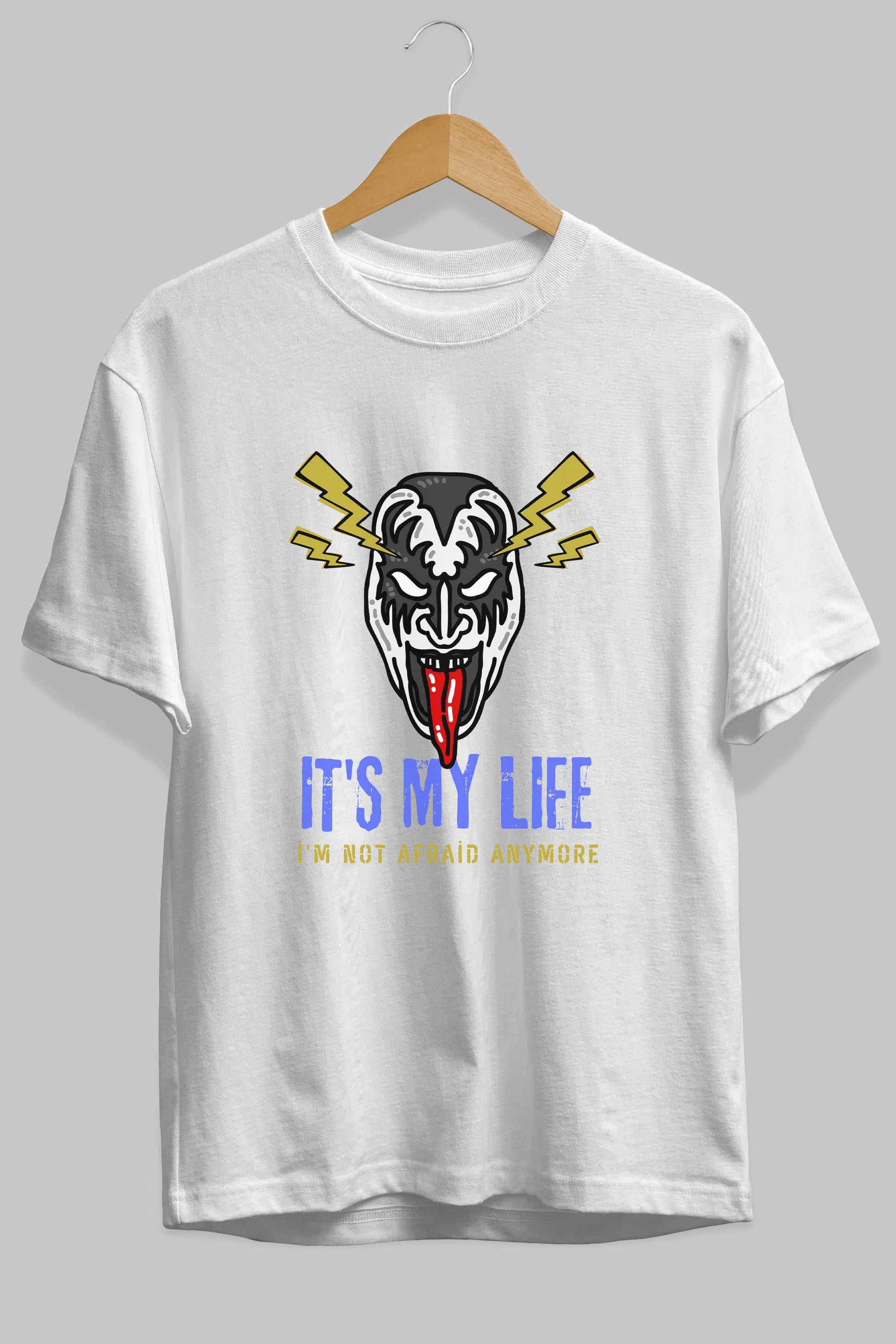 Its My Life Yazılı Ön Baskılı Oversize t-shirt Erkek Kadın Unisex