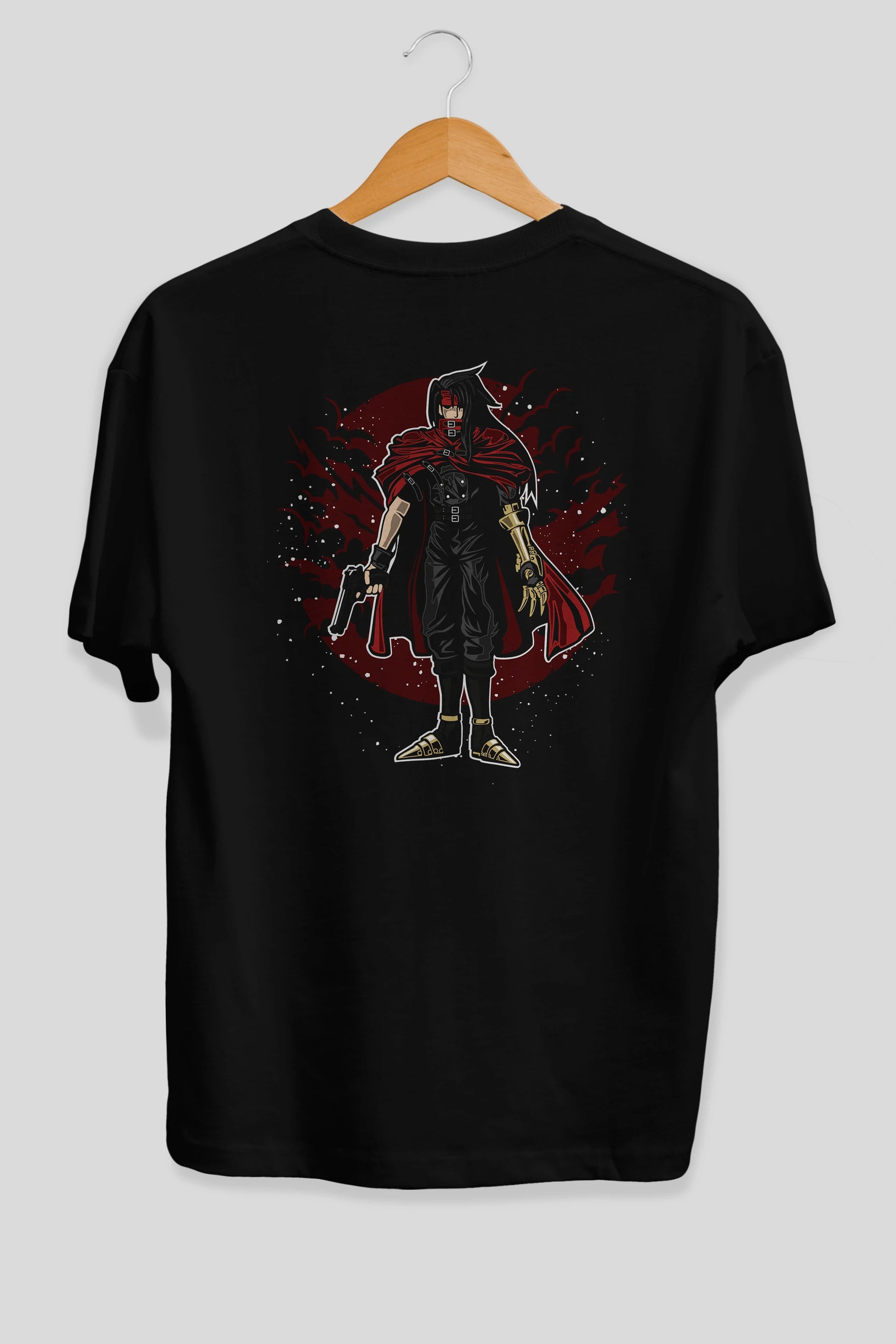 FINAL FANTASY Arka Baskılı Oversize t-shirt Erkek Kadın Unisex %100 Pamuk
