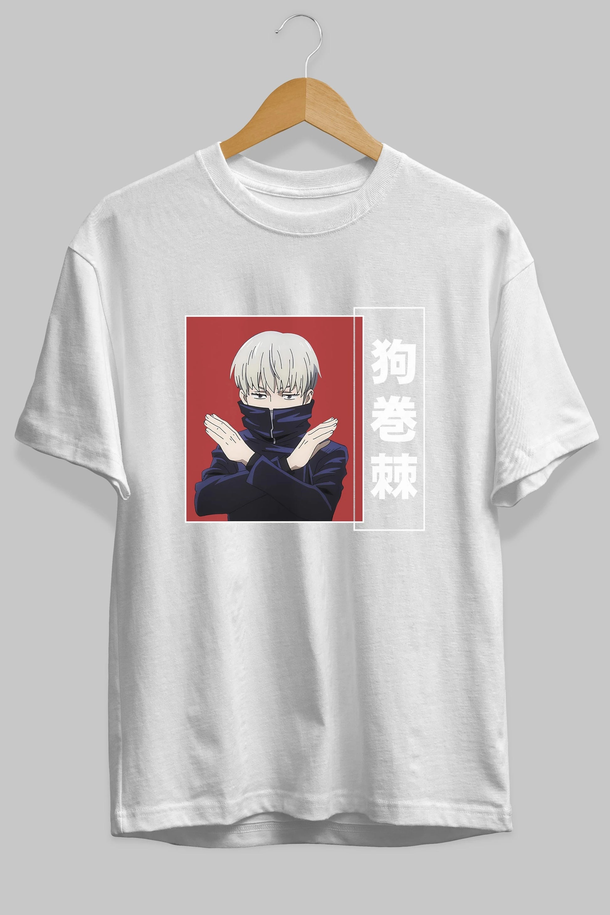 Toge Inumaki Anime Ön Baskılı Oversize t-shirt %100 pamuk Erkek Kadın Unisex