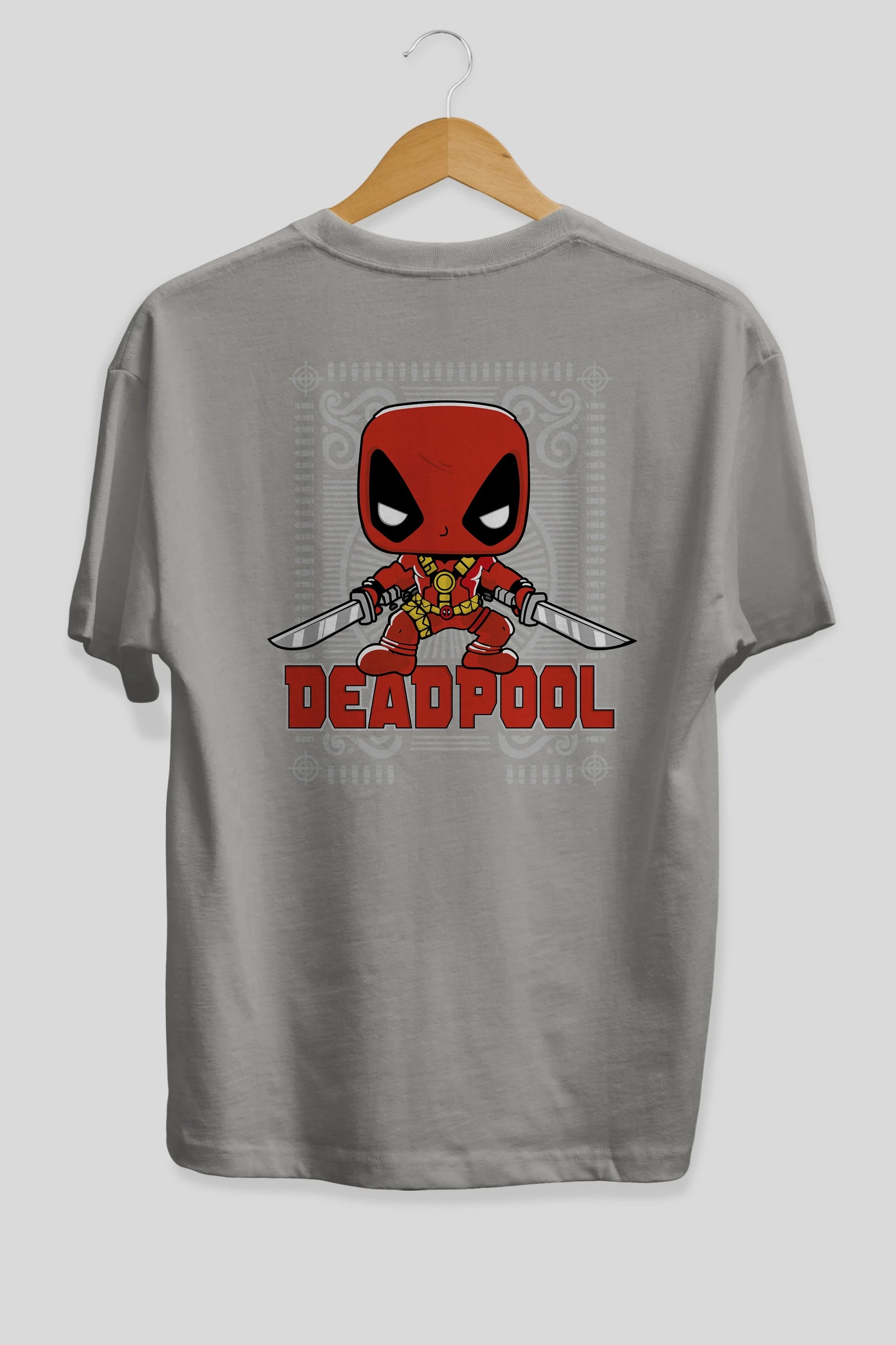 Deadpool (17) Arka Baskılı Oversize t-shirt Erkek Kadın Unisex %100 Pamuk Bisiklet Yaka tişort